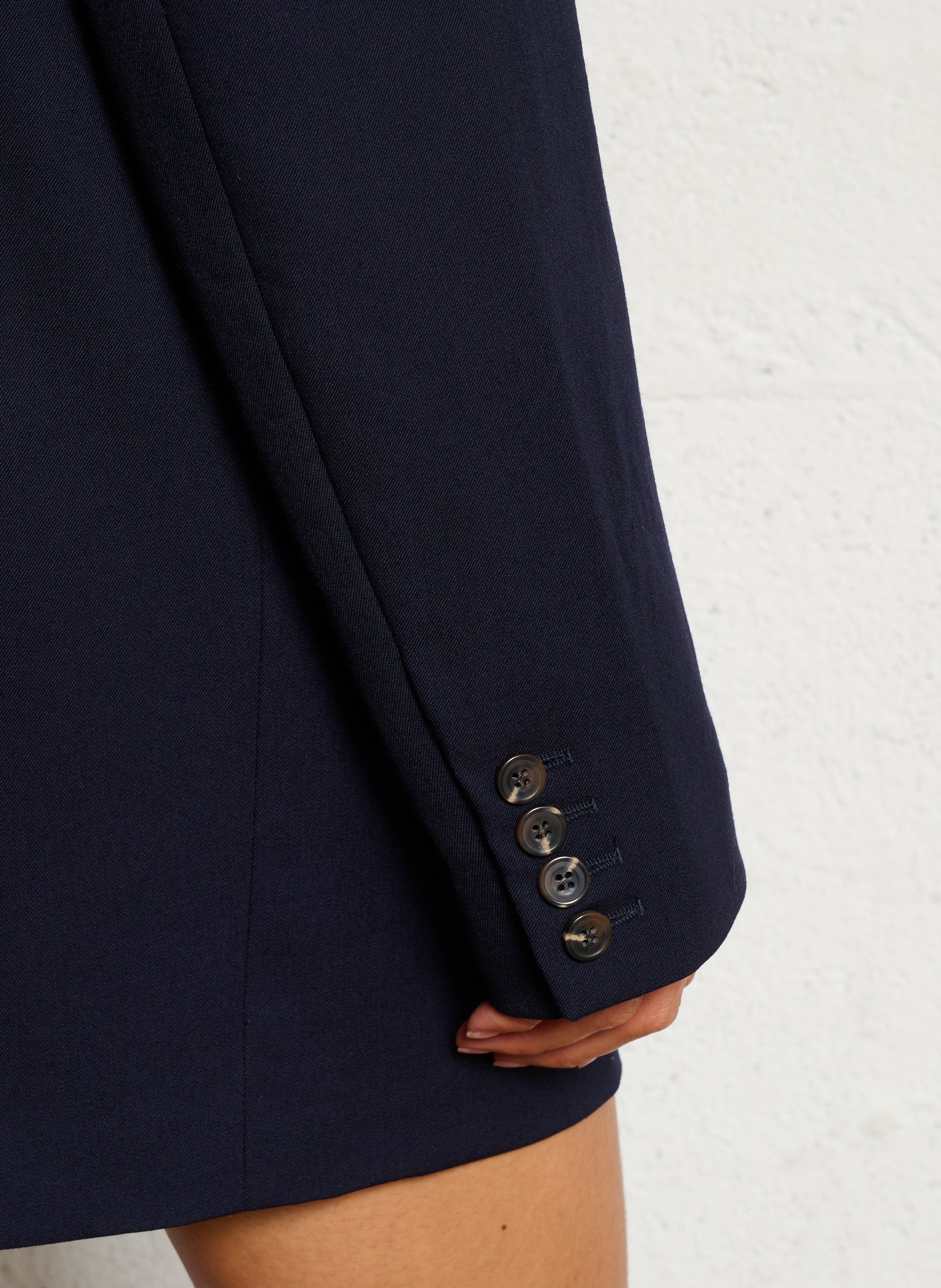 Robe courte manches longues unie goya SOEUR Bleu