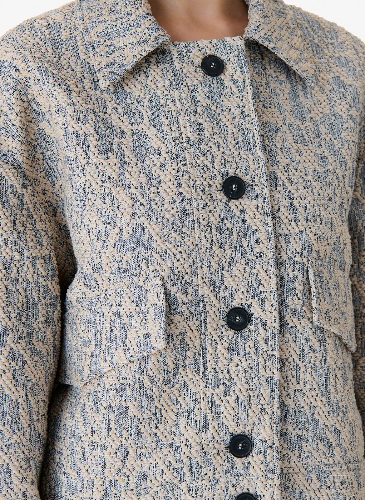 Veste ample boutonnée à tissu texturé elios IRO Beige