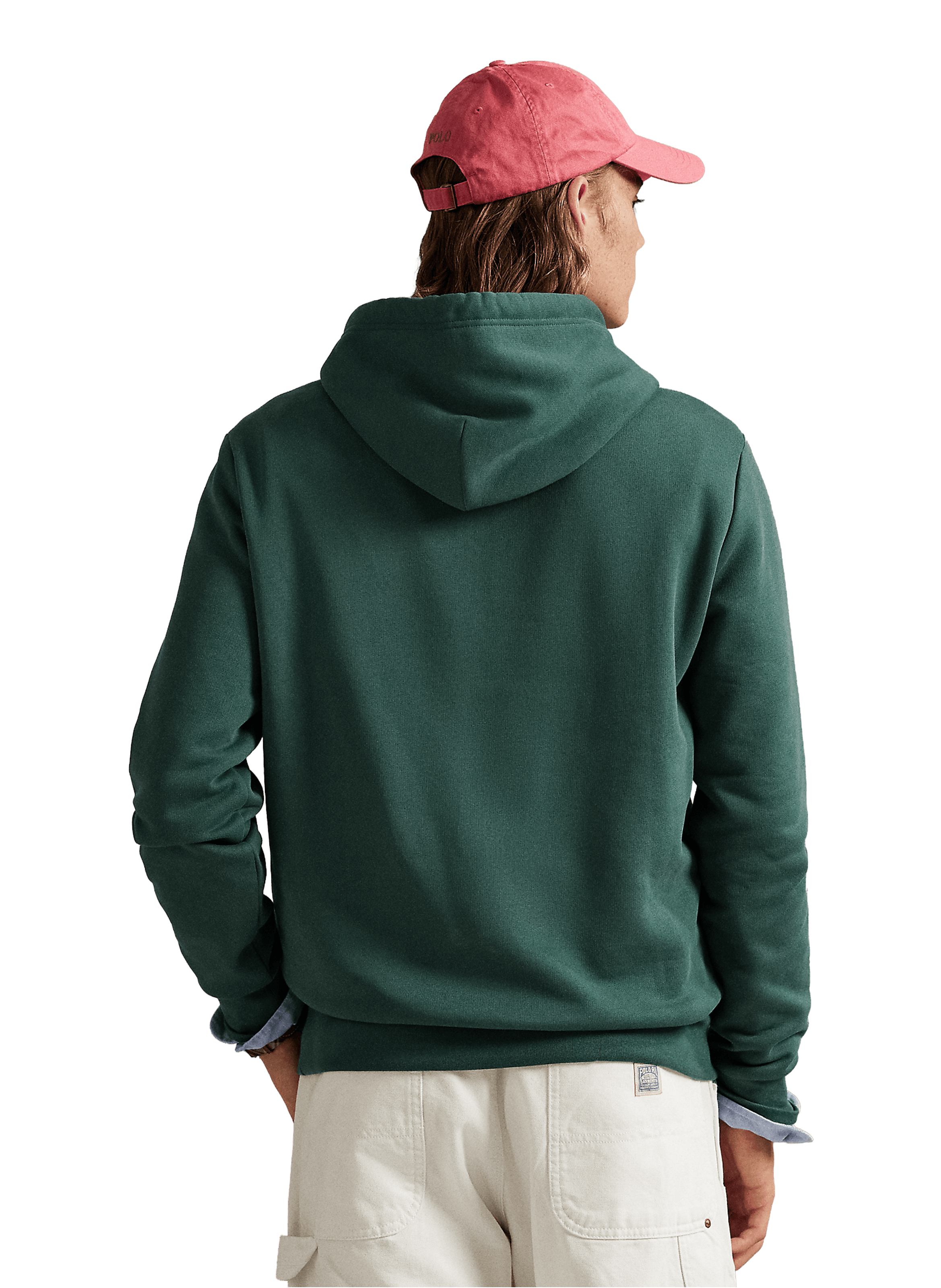 Sweat à capuche en coton mélangé POLO RALPH LAUREN Vert
