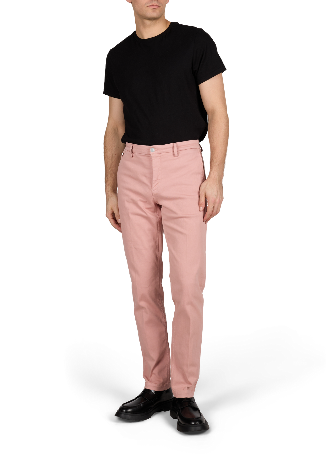 Jeans slim uni en coton mélangé REPLAY Rose