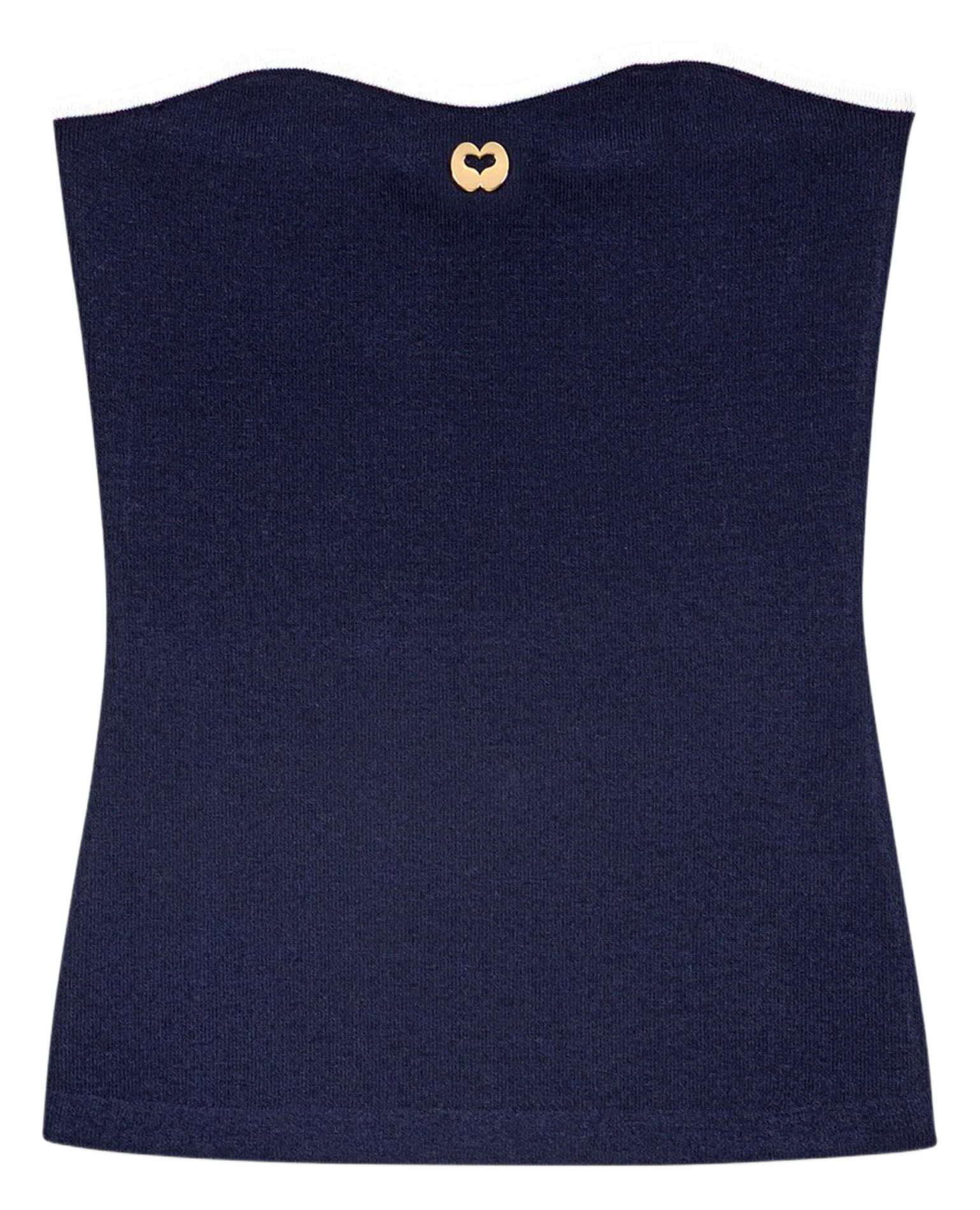 Top bandeau en maille MAJE Bleu