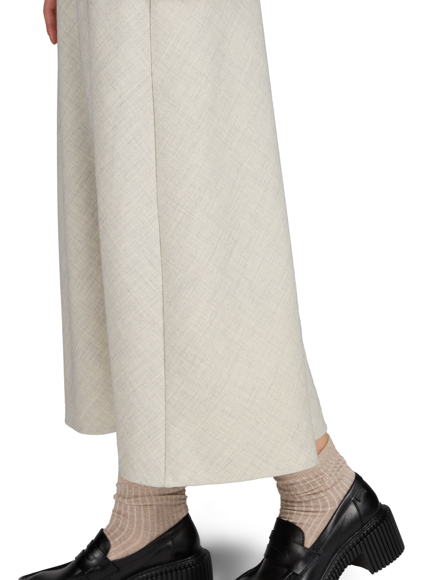 Jupe longue sirène élastiquée OBJECT Gris