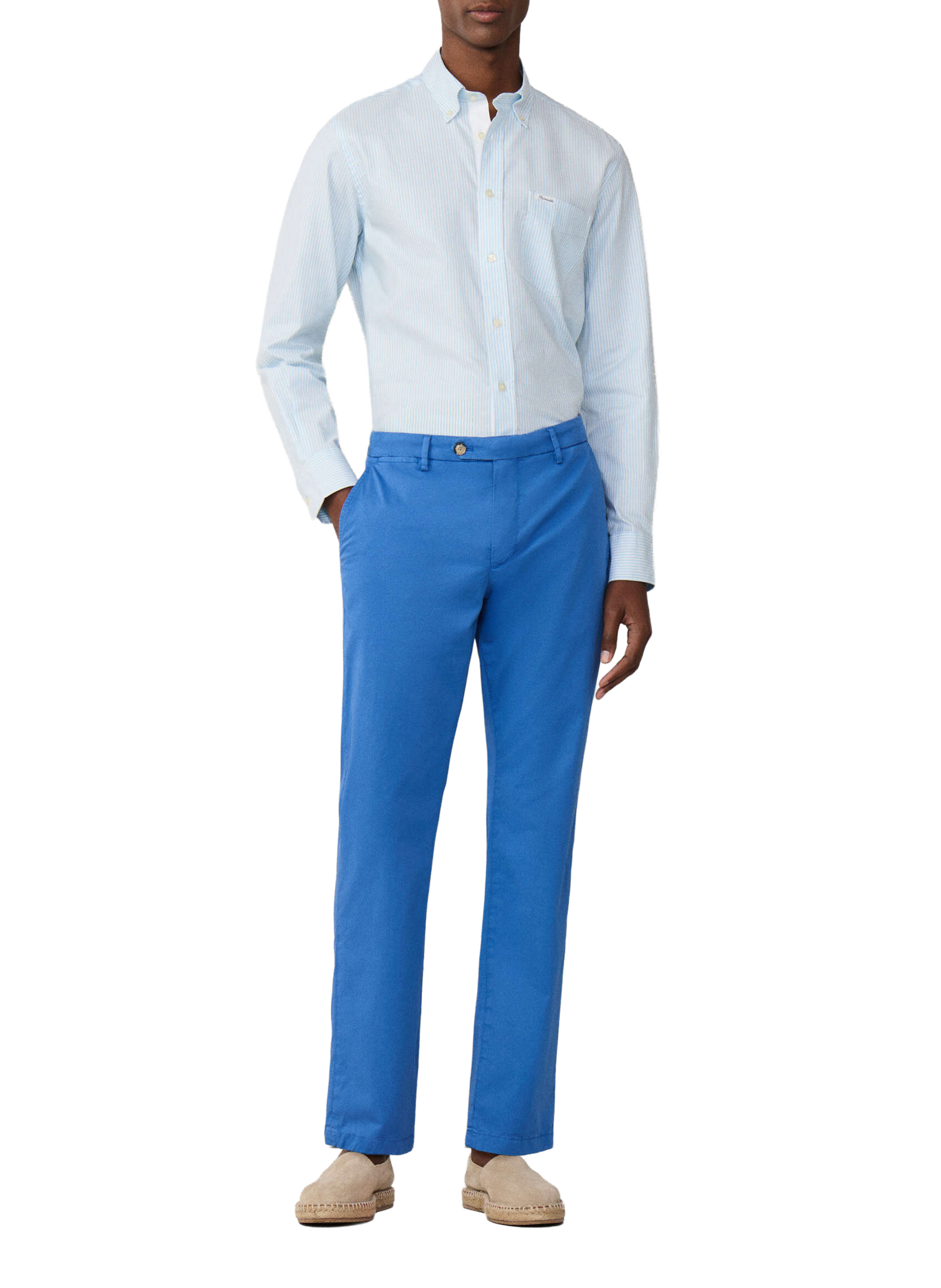 Pantalon droit FACONNABLE Bleu