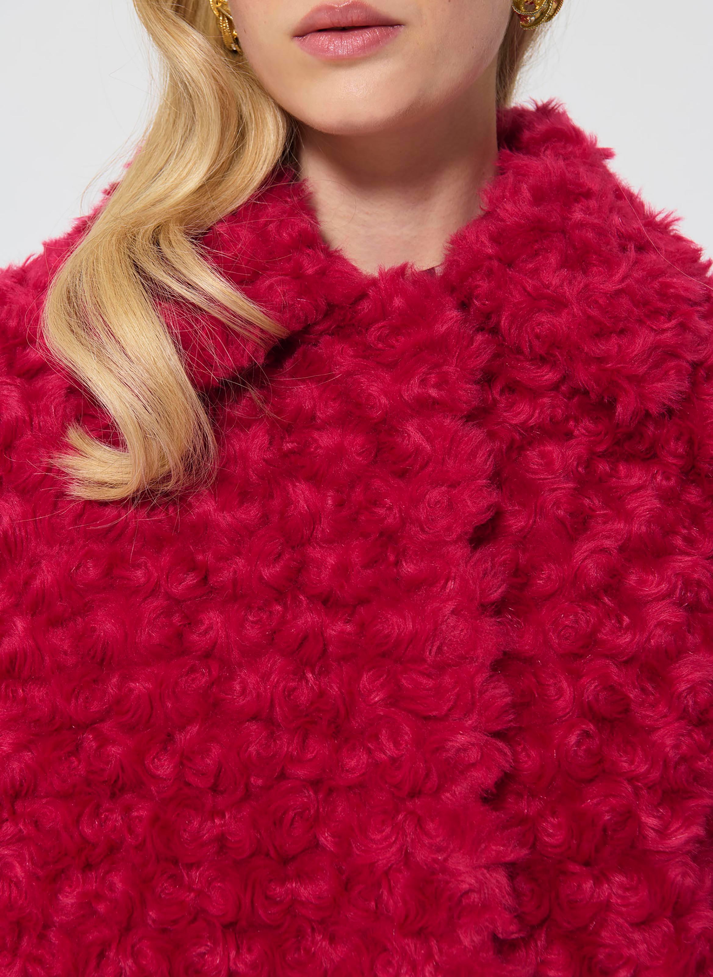 Fausse fourrure bianca TARA JARMON Rose