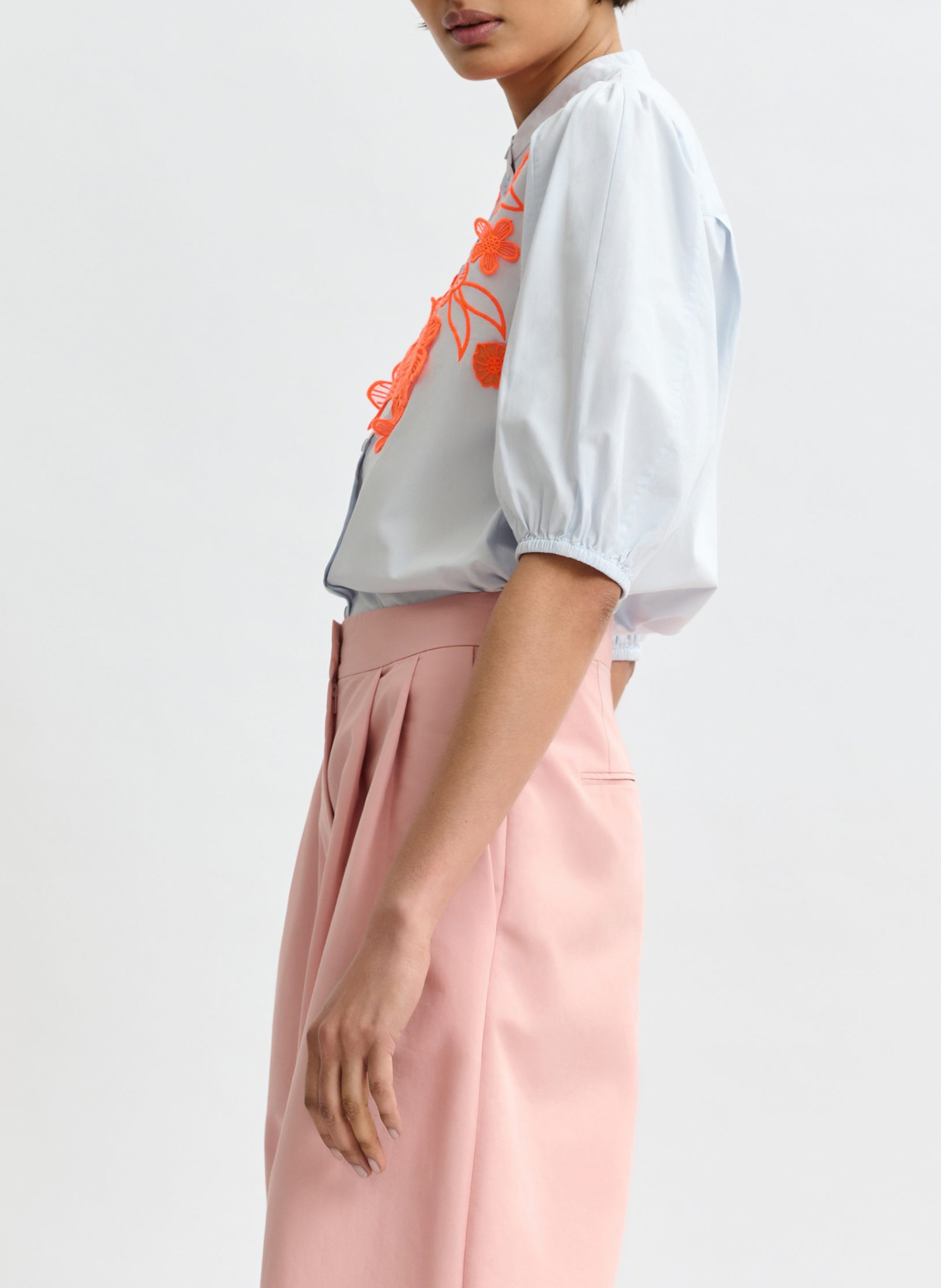 Chemise col rond en coton jorja ESSENTIEL ANTWERP Bleu