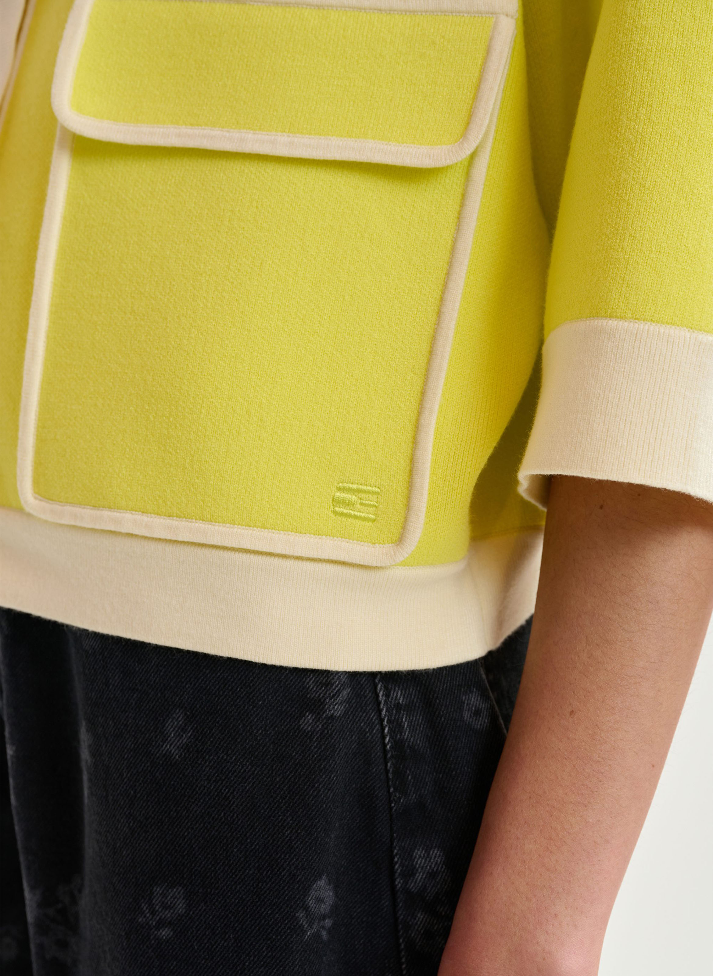 Gilet col classique jugly ESSENTIEL ANTWERP Jaune