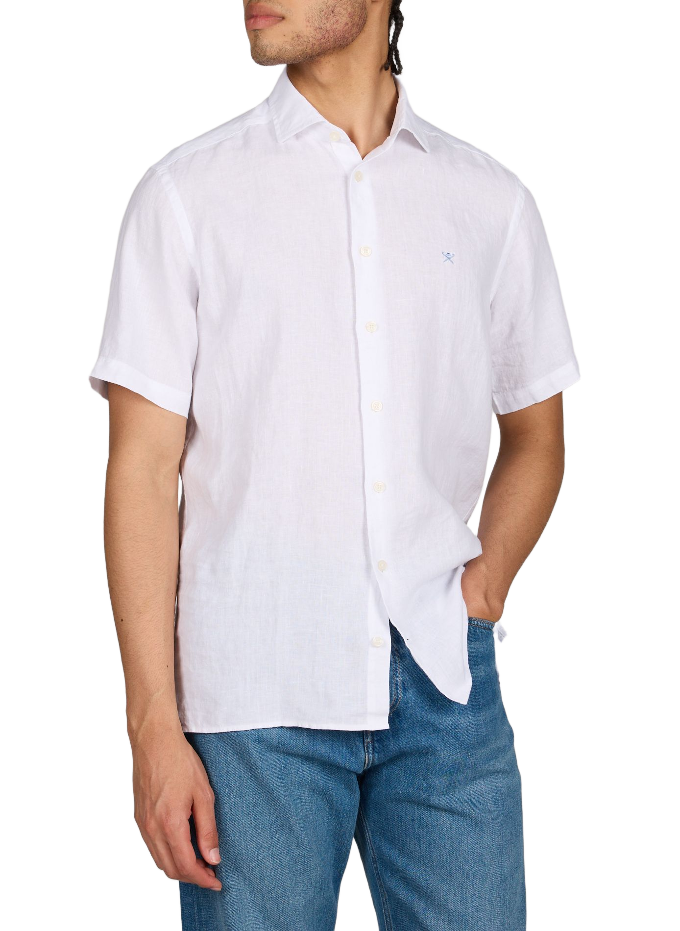 Linen shirt HACKETT White