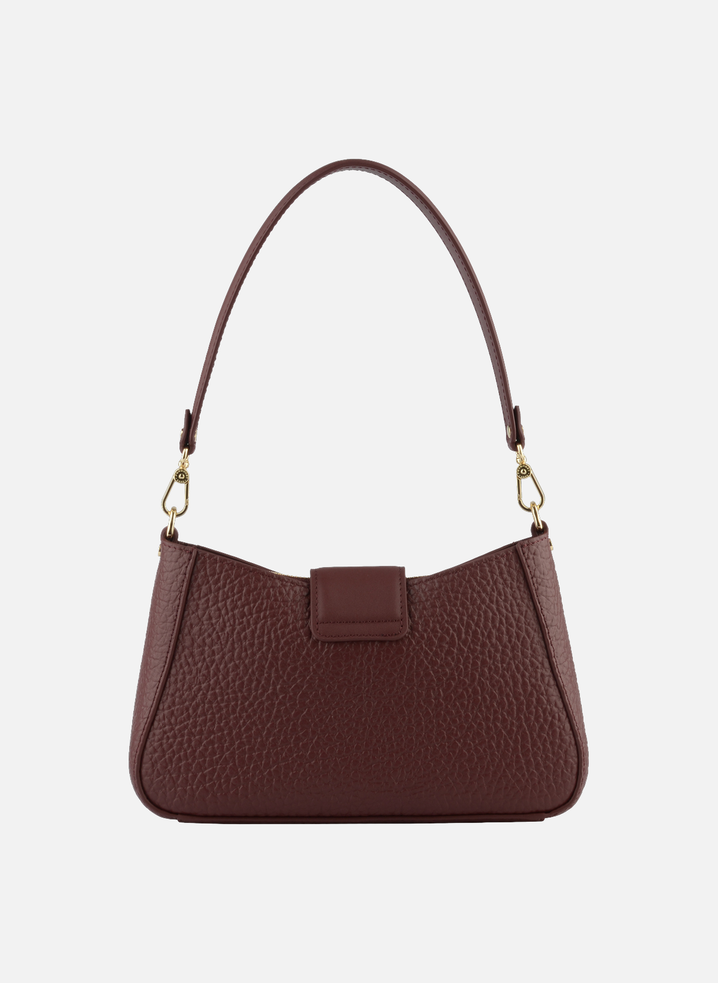 Fleuves | sac à main en cuir de vachette POURCHET Rouge