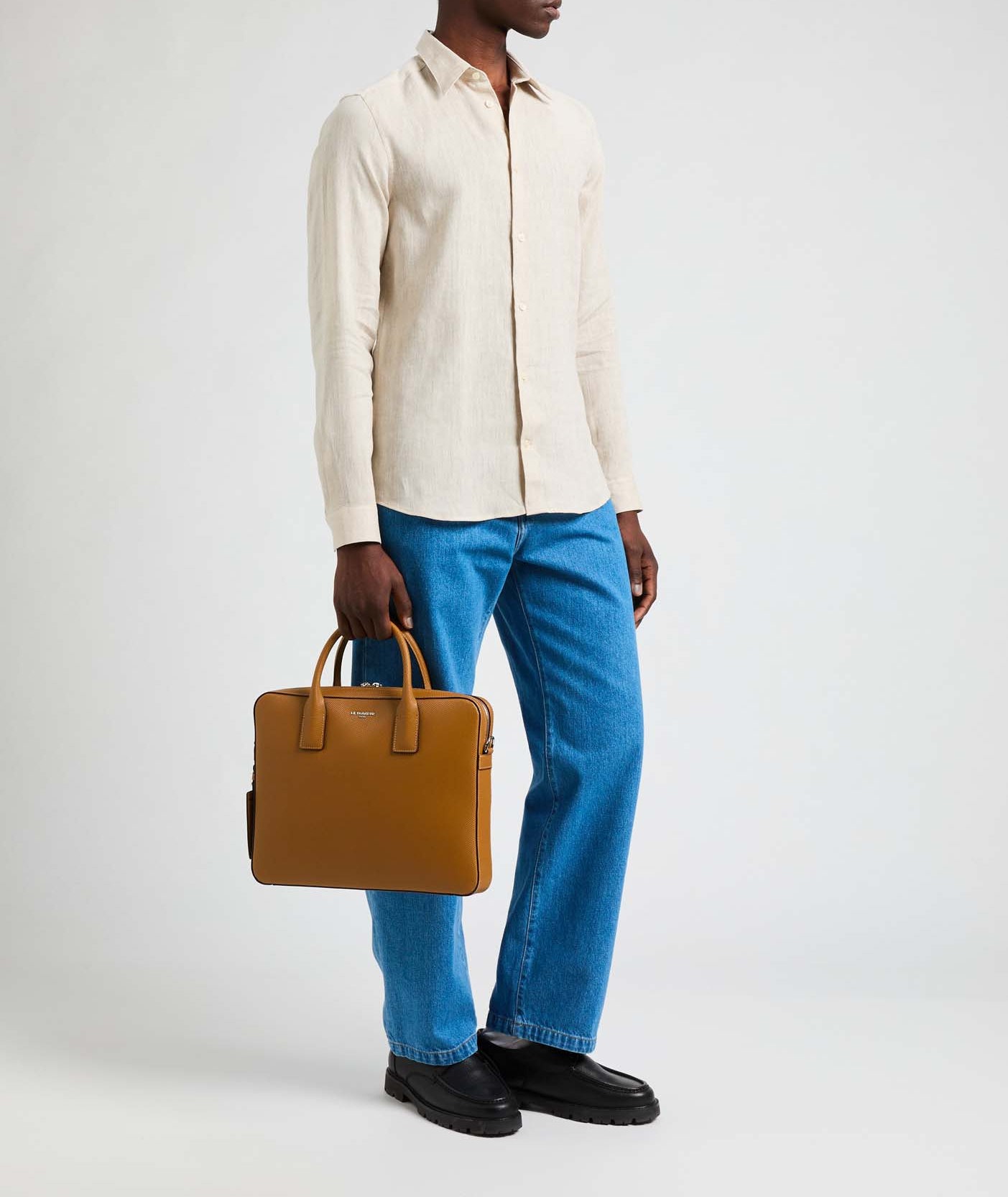 Chemise slim Flin-S en lin  AU PRINTEMPS PARIS Beige