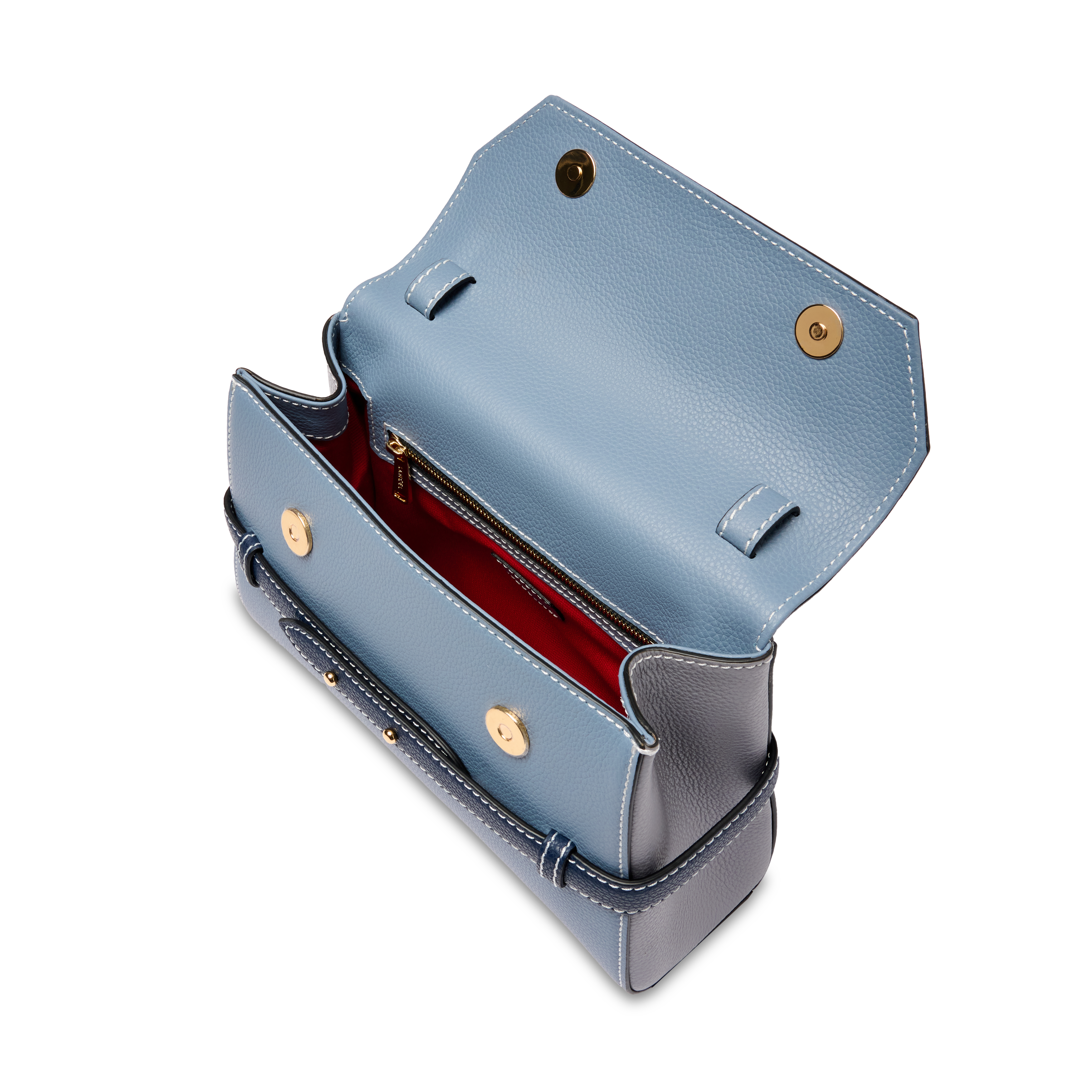 Sac porté main faubourg de lancel en cuir LANCEL Bleu