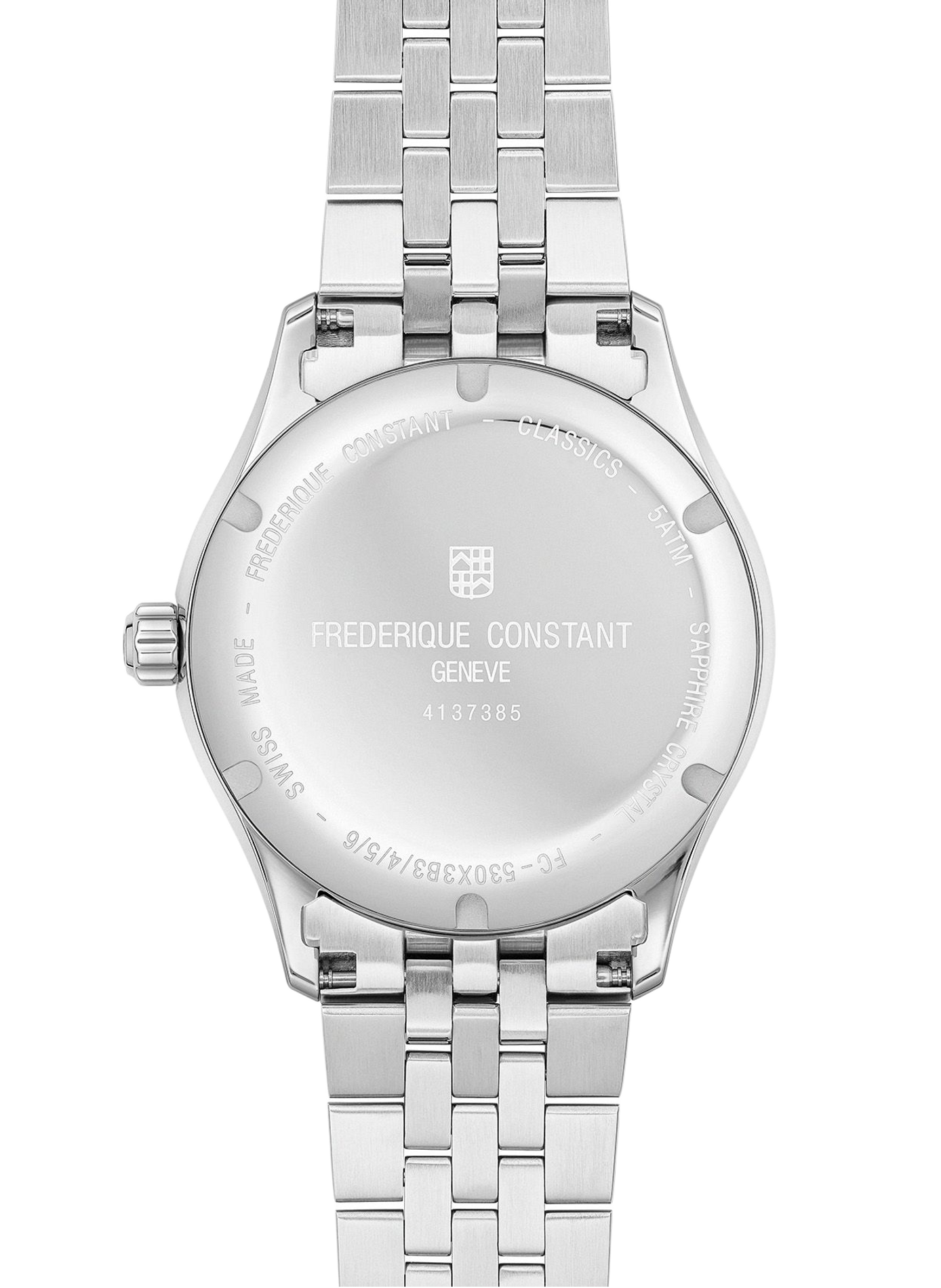 Montre automatique en acier inoxydable FREDERIQUE CONSTANT Gris