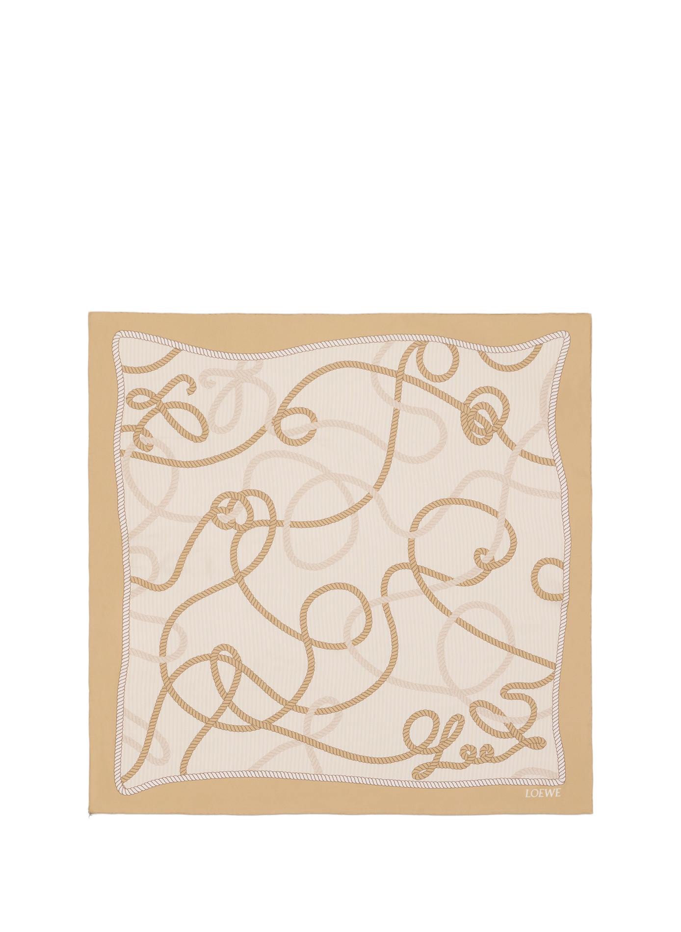 Printed silk floaty scarf LOEWE Multicolour