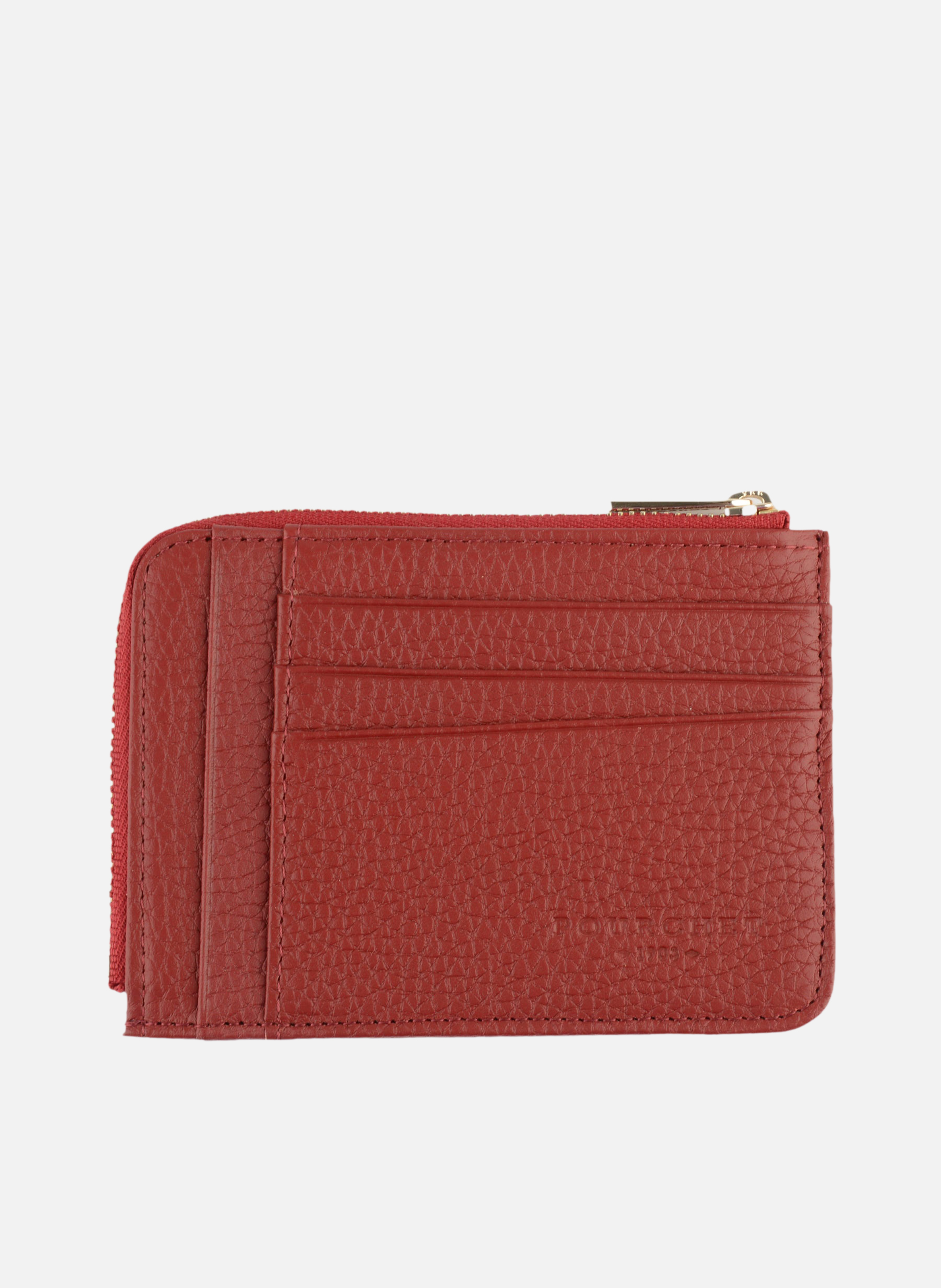 Club | porte-monnaie & porte-cartes en cuir de vachette POURCHET Rouge