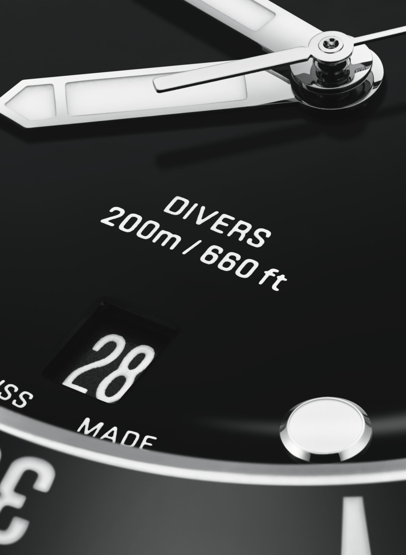 Montre automatique Oris Divers Date en acier inoxydable ORIS Noir
