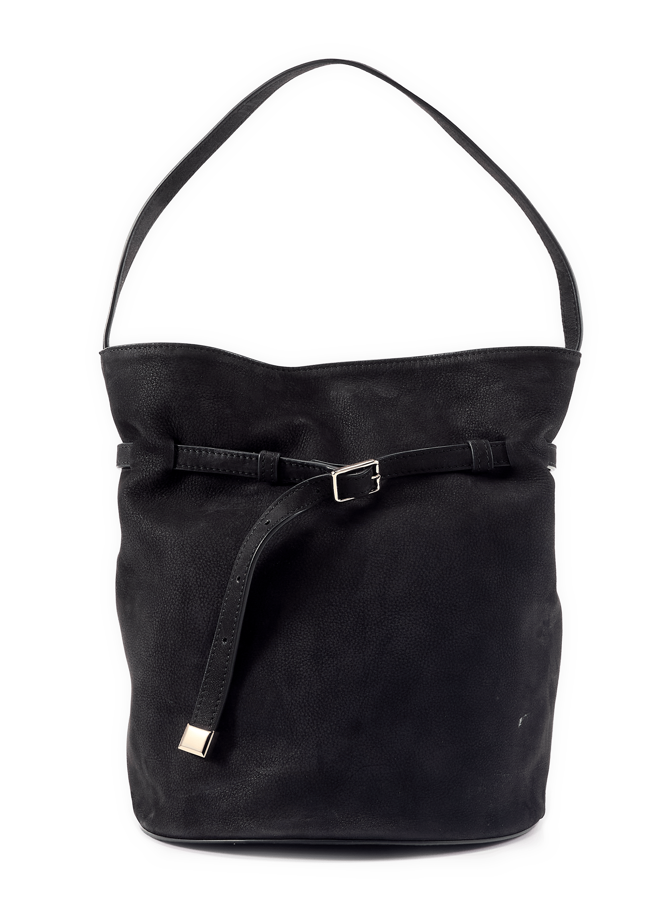 Sac seau Ischi en cuir suédé SAISON 1865 Noir