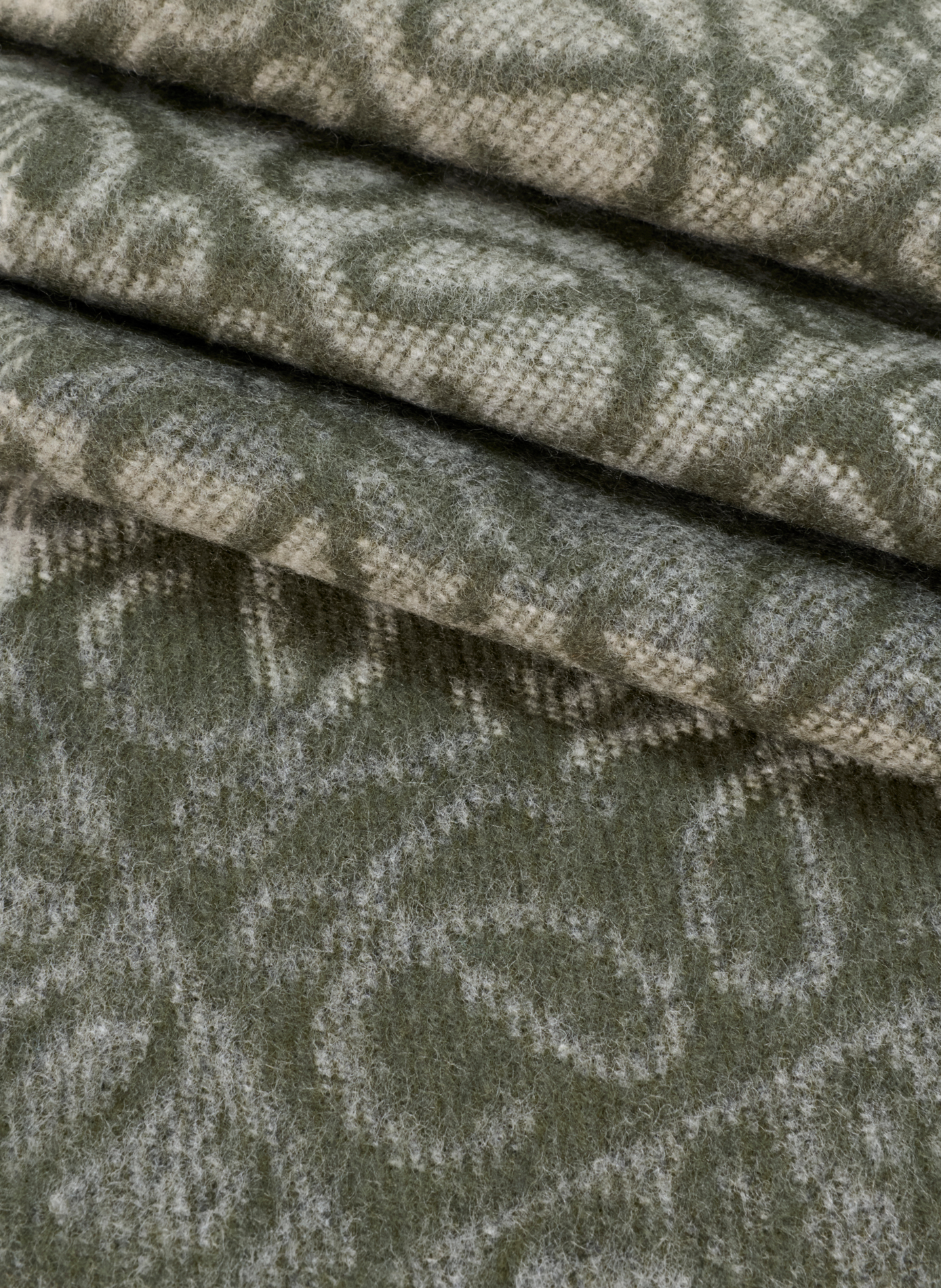 Anagram wool and cashmere scarf LOEWE Green