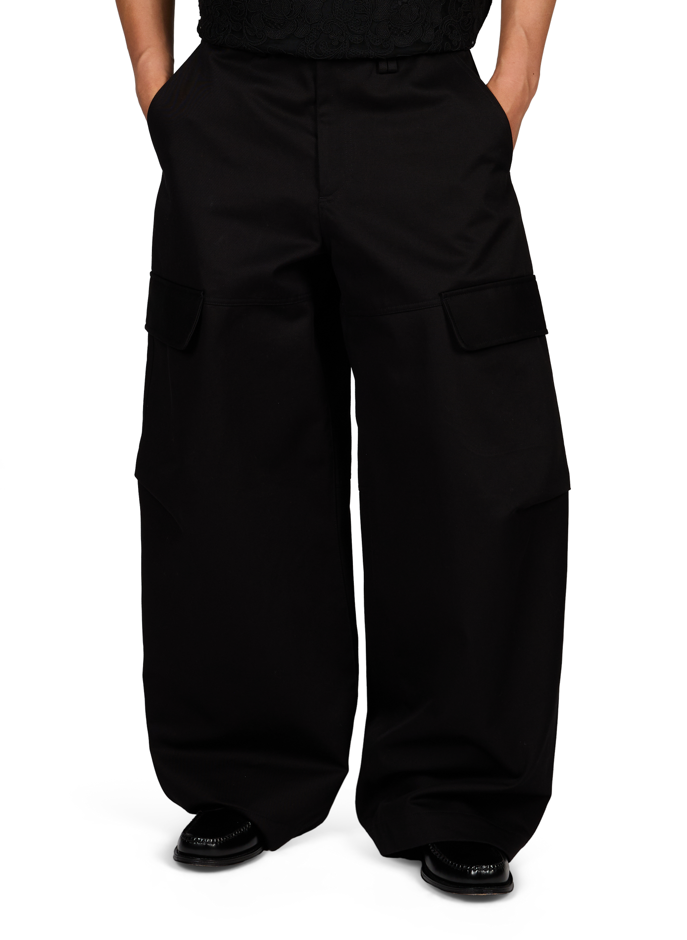 Pantalon extra large uni SIMONE ROCHA Noir