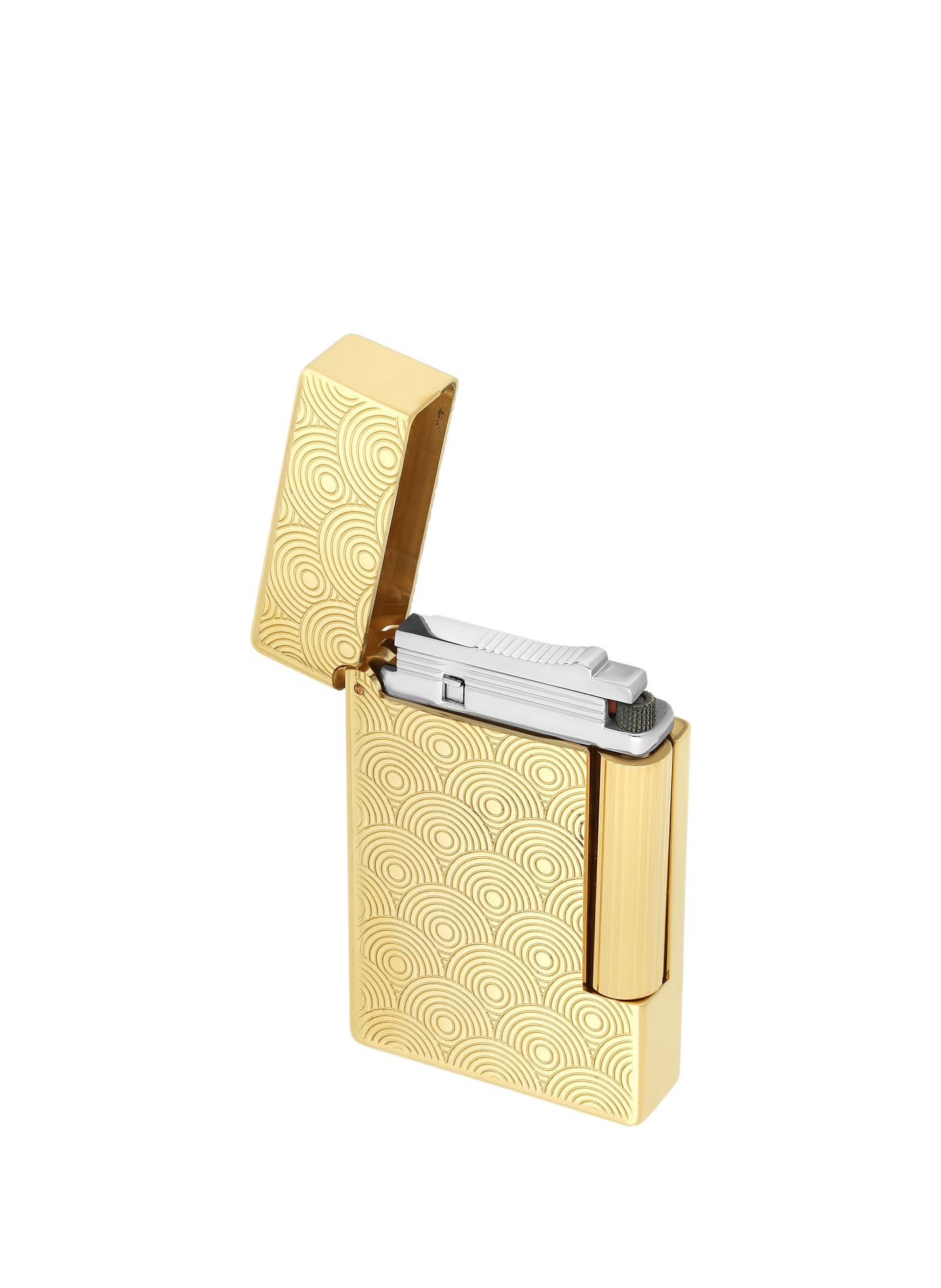 Guilloché Initial Lighter S.T. DUPONT Golden
