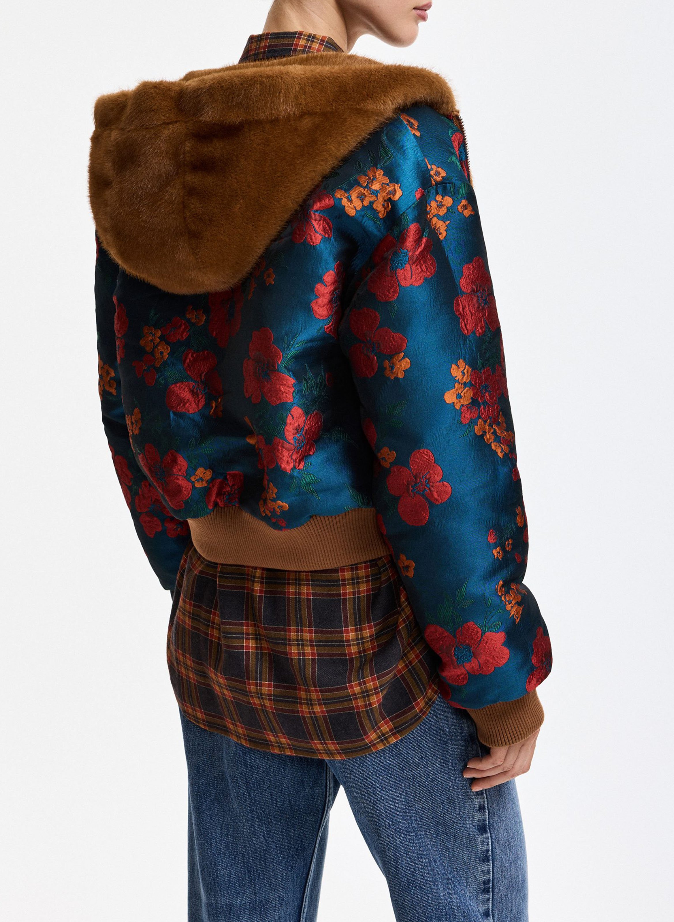 Veste à capuche oversize réversible kico ESSENTIEL ANTWERP Marron