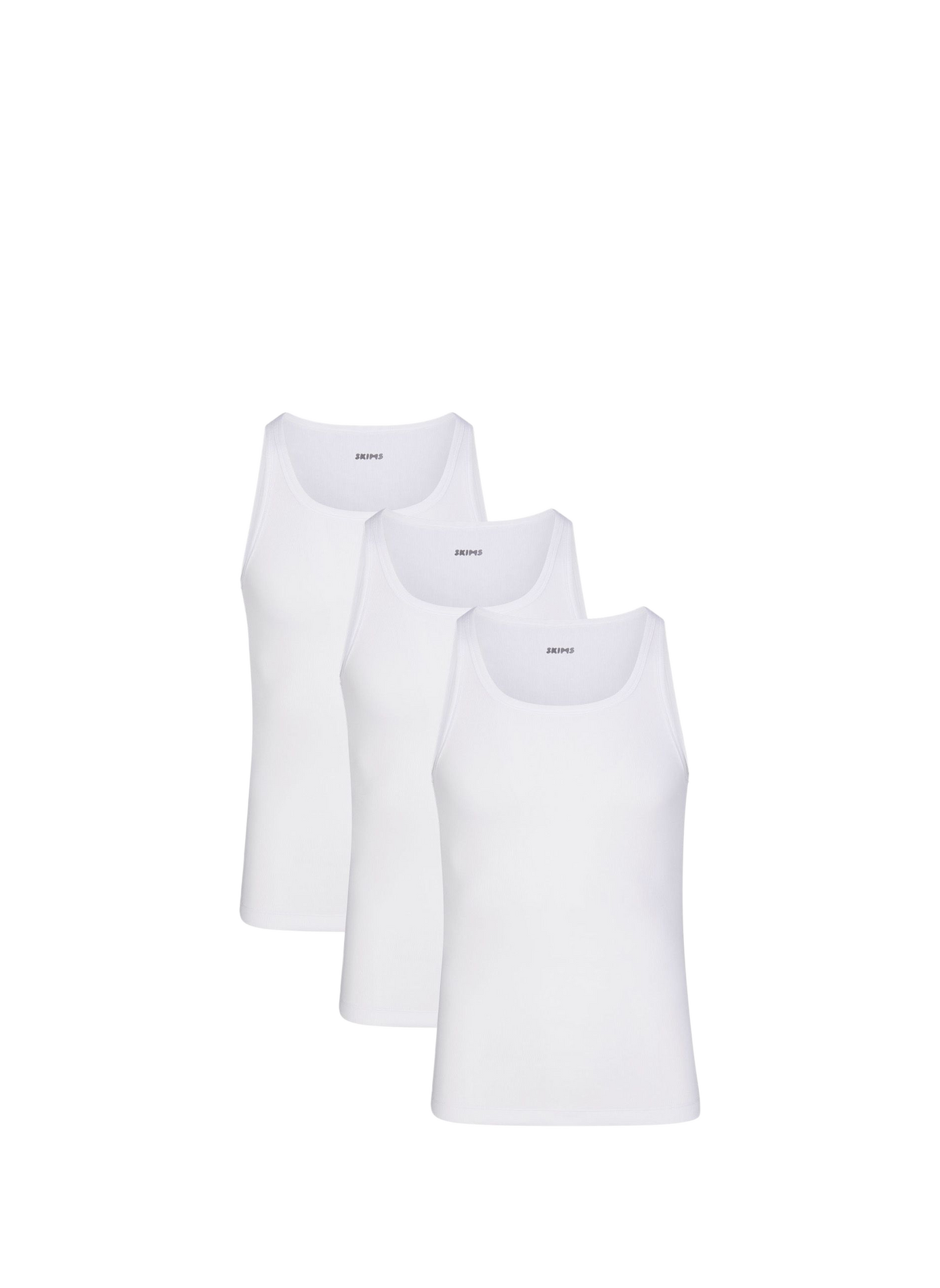Set of 3 tank tops SKIMS White