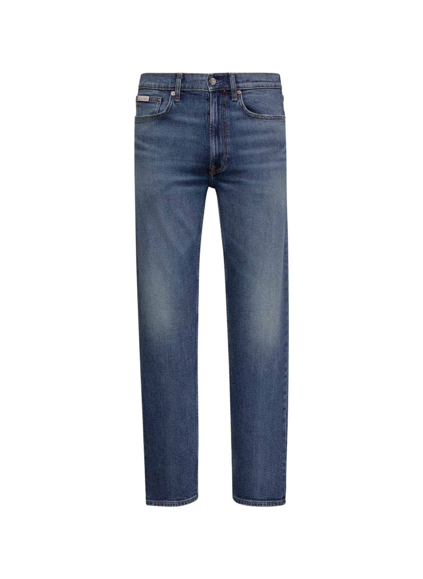 Jean skinny en coton mélangé CALVIN KLEIN Bleu