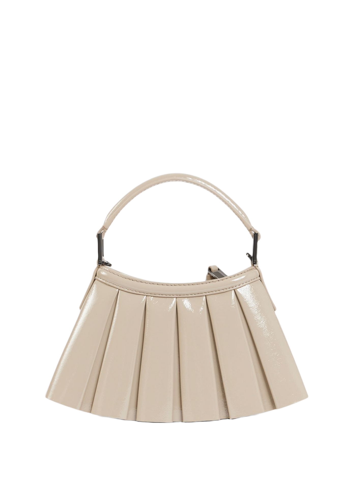 Mini Lenglen patent leather handbag LACOSTE Beige
