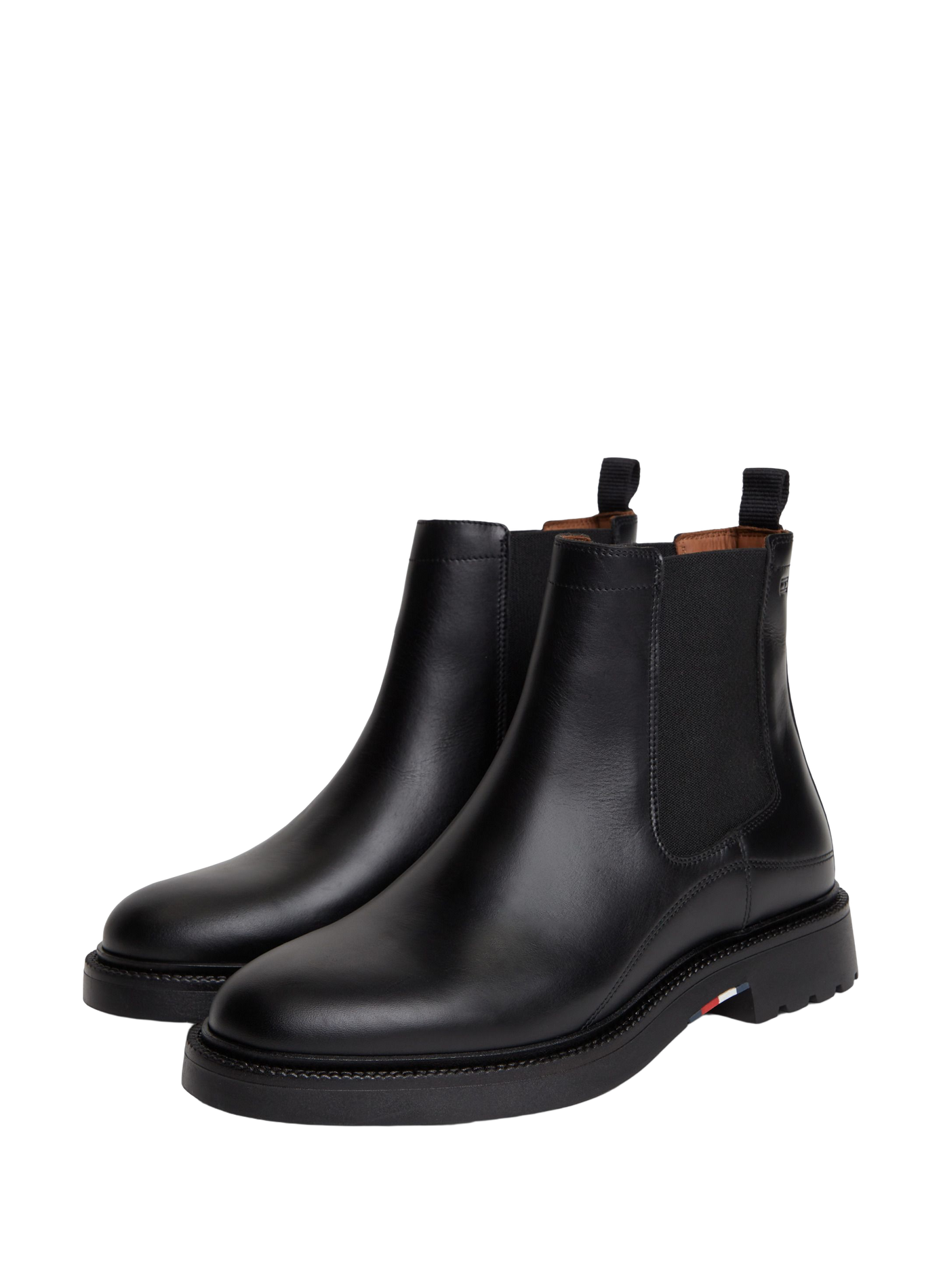 Chunky leather Chelsea boots TOMMY HILFIGER Black