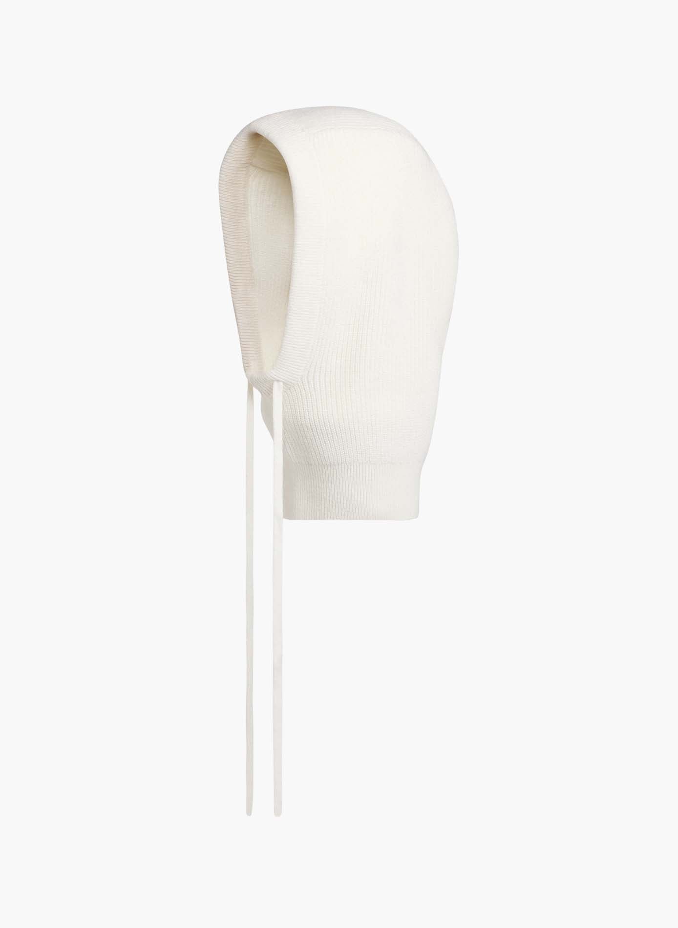 Cagoule cozy cowl laine FUSALP Blanc