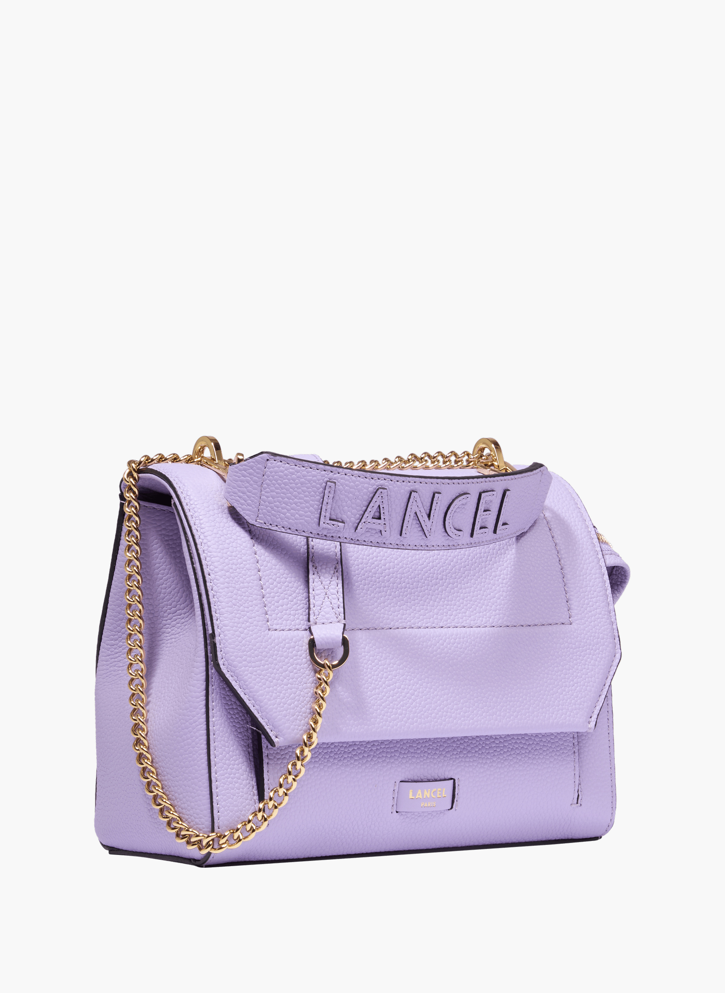 Sac rabat m ninon de lancel en cuir LANCEL Violet