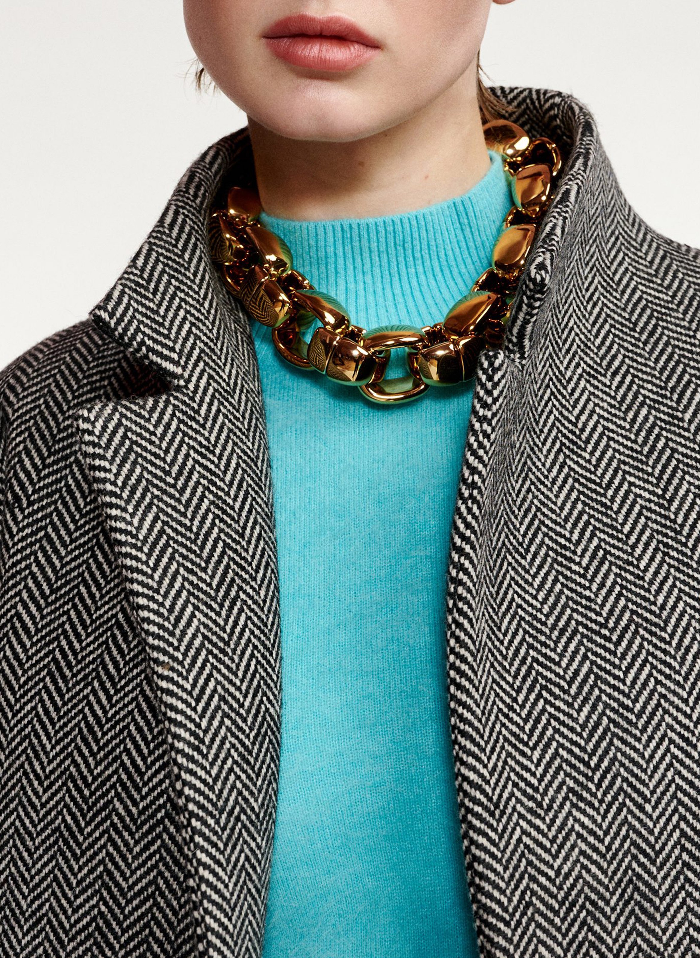 Collier à maillons épais kurve ESSENTIEL ANTWERP Doré