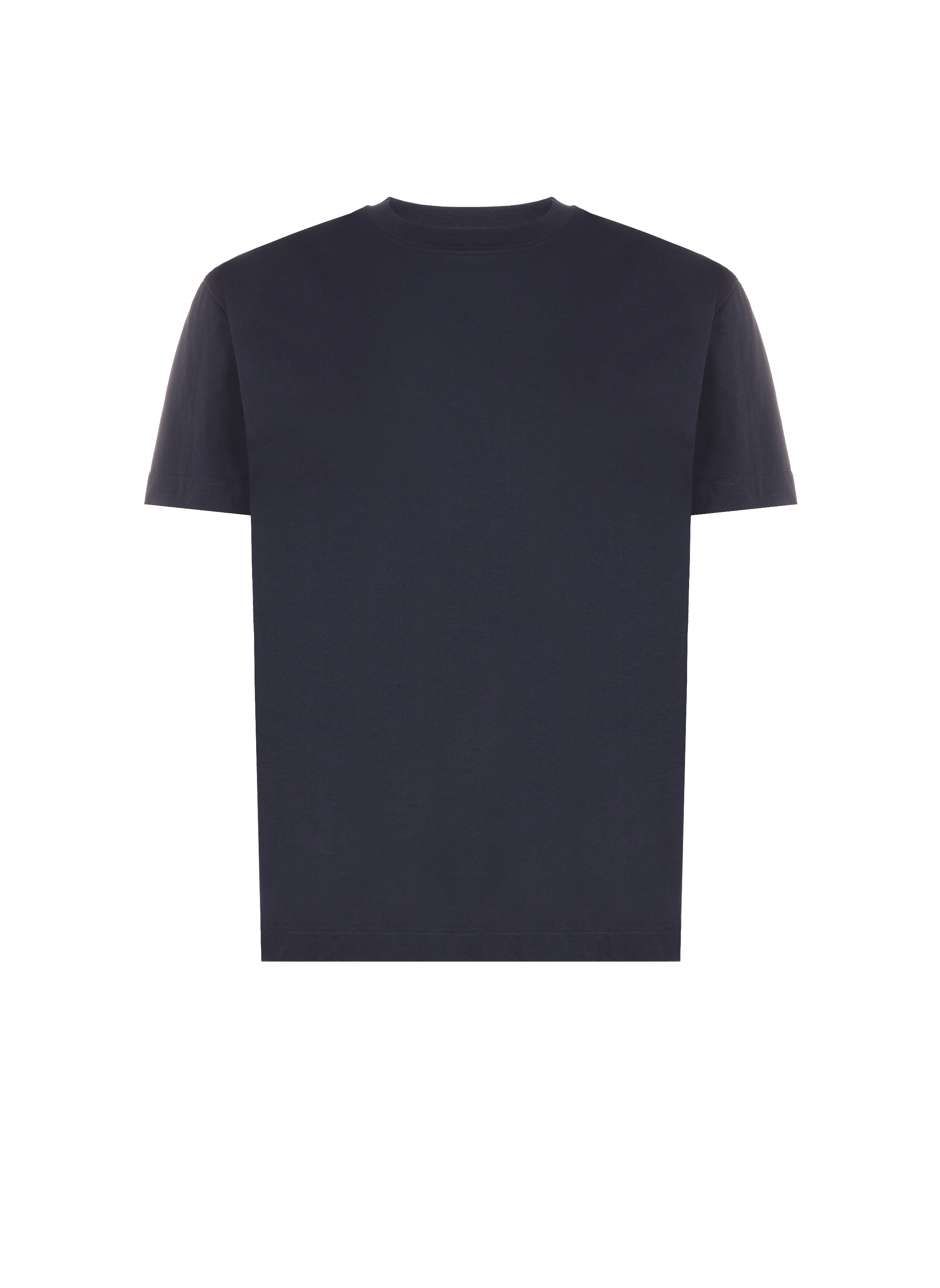 SAISON 1865 T-shirt col rond en coton Bleu
