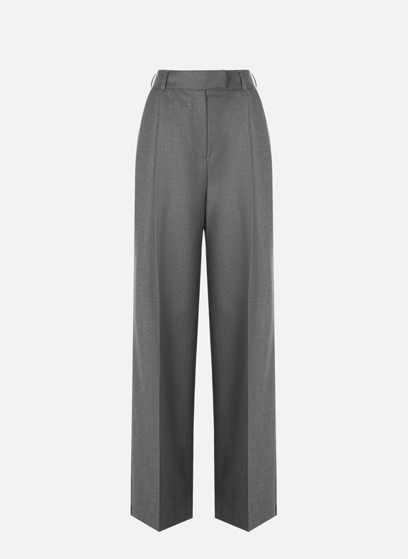 Pantalon large en laine vierge Gris by SAISON 1865 SAISON 1865 Pantalon large en laine vierge Gris