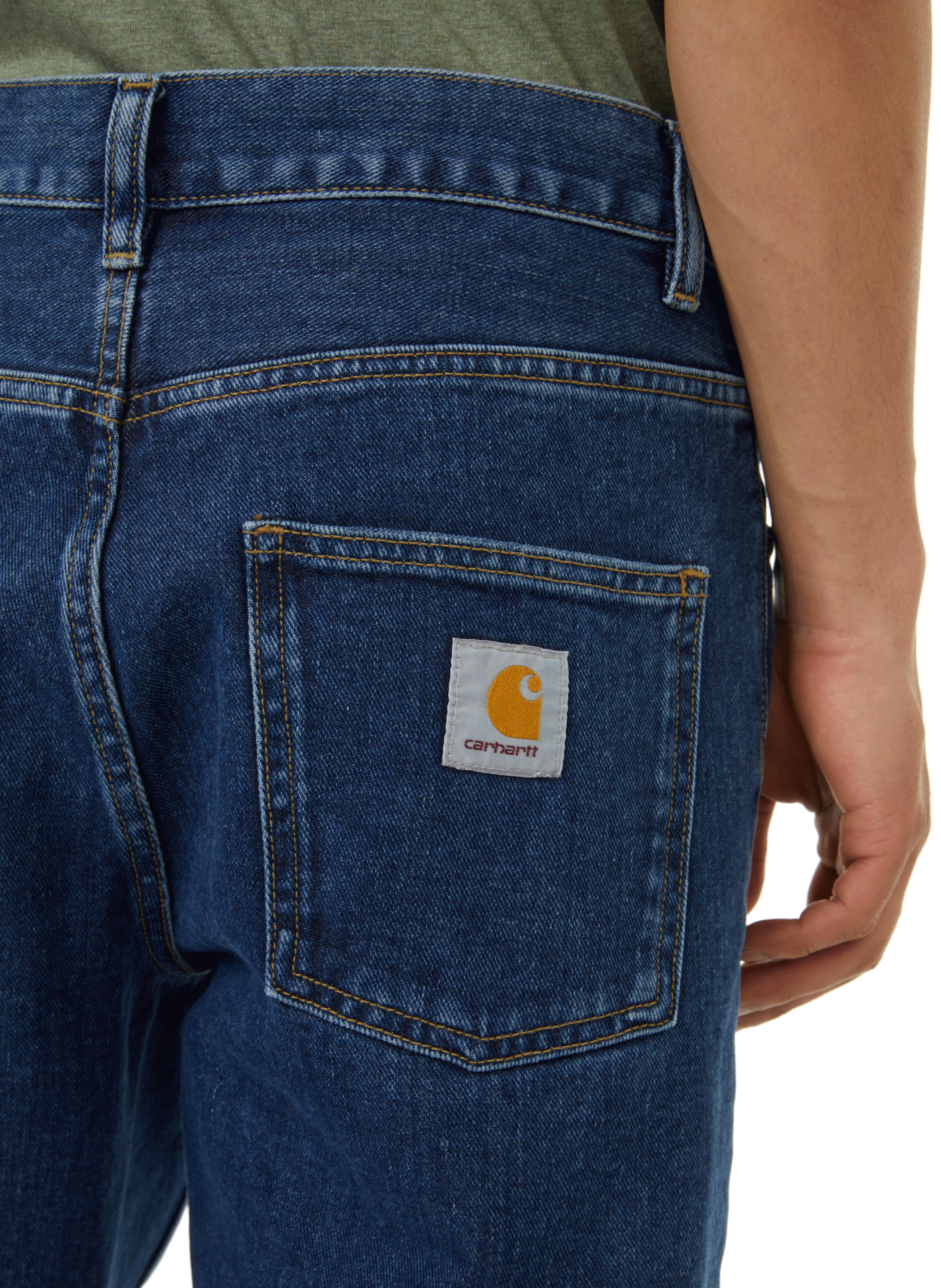 Jean en coton organique CARHARTT WIP Bleu