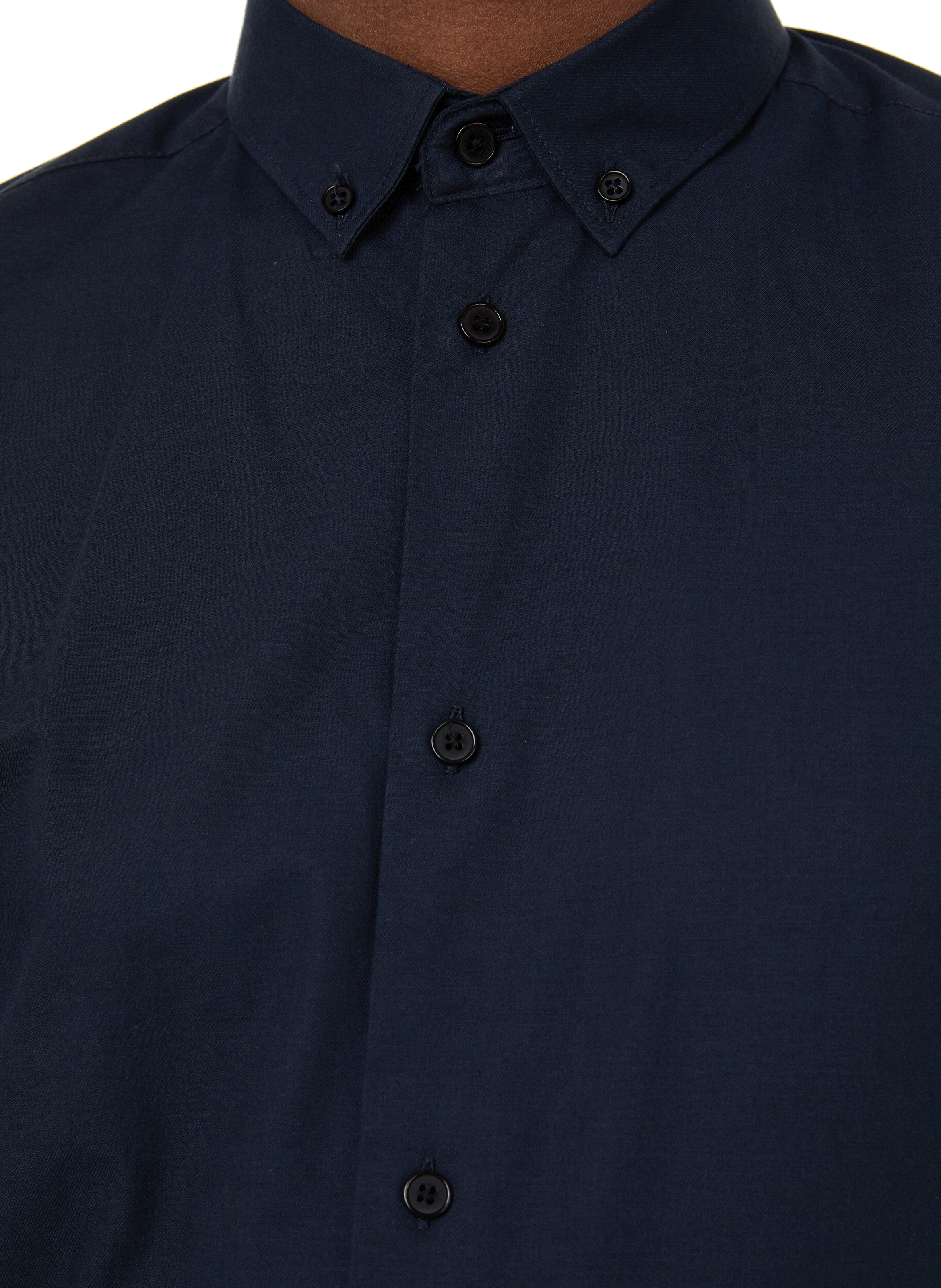 Plain cotton shirt AU PRINTEMPS PARIS Blue