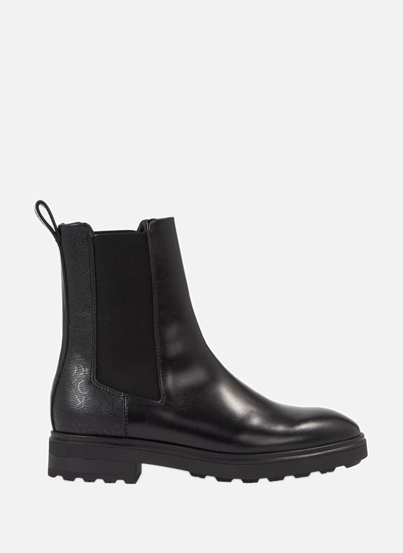 Calvin klein leather ankle boots best sale