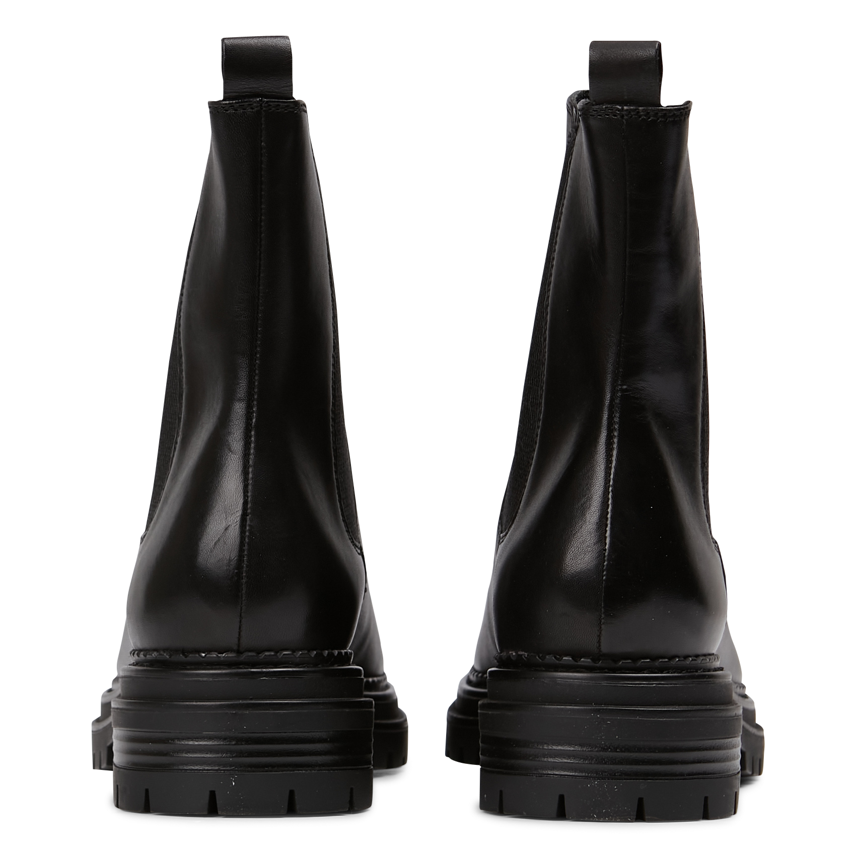 Boots en cuir adalard Noir