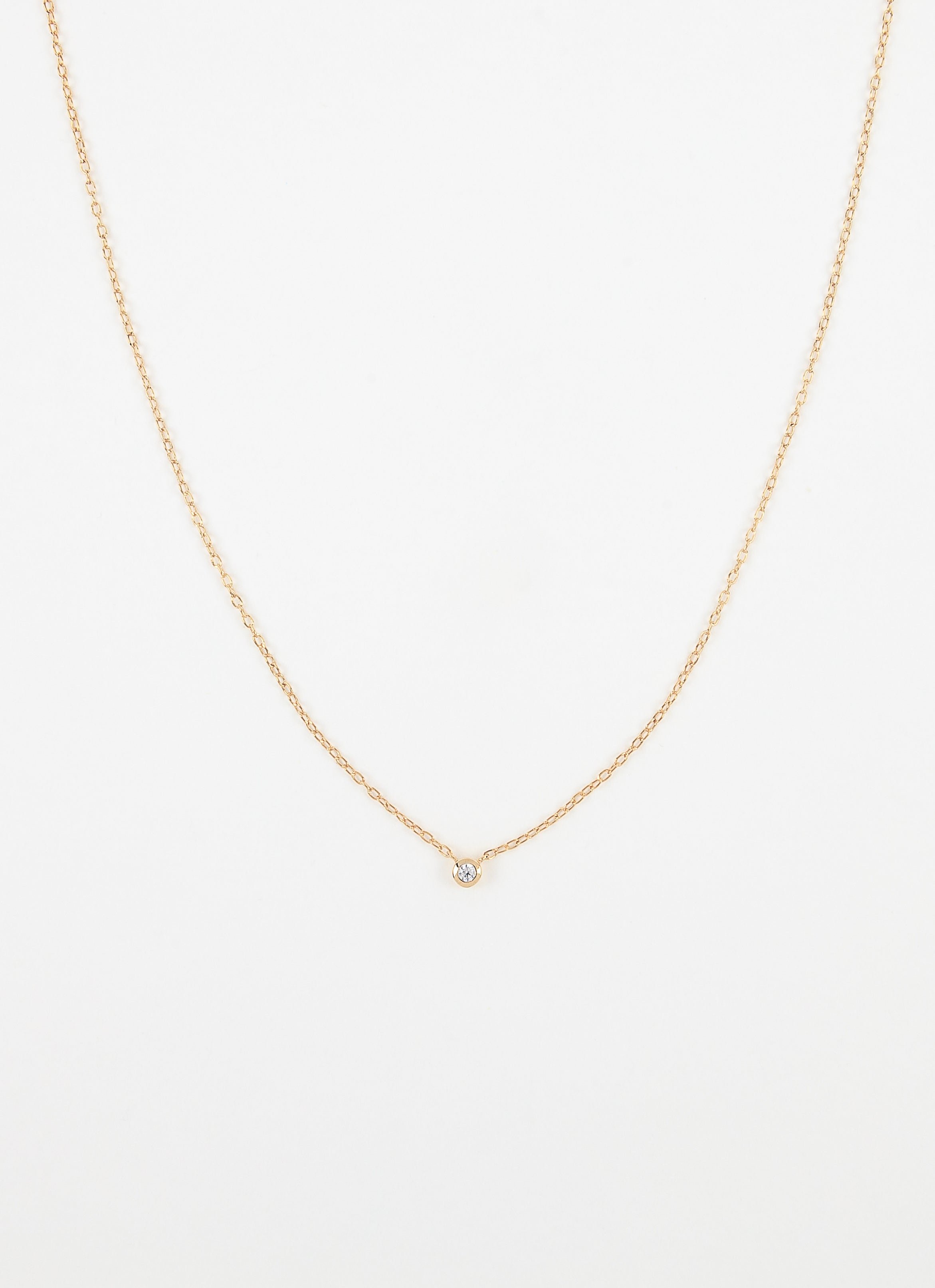 Collier solitaire esmée plaqué or ANNA SOTTILOTTA Doré