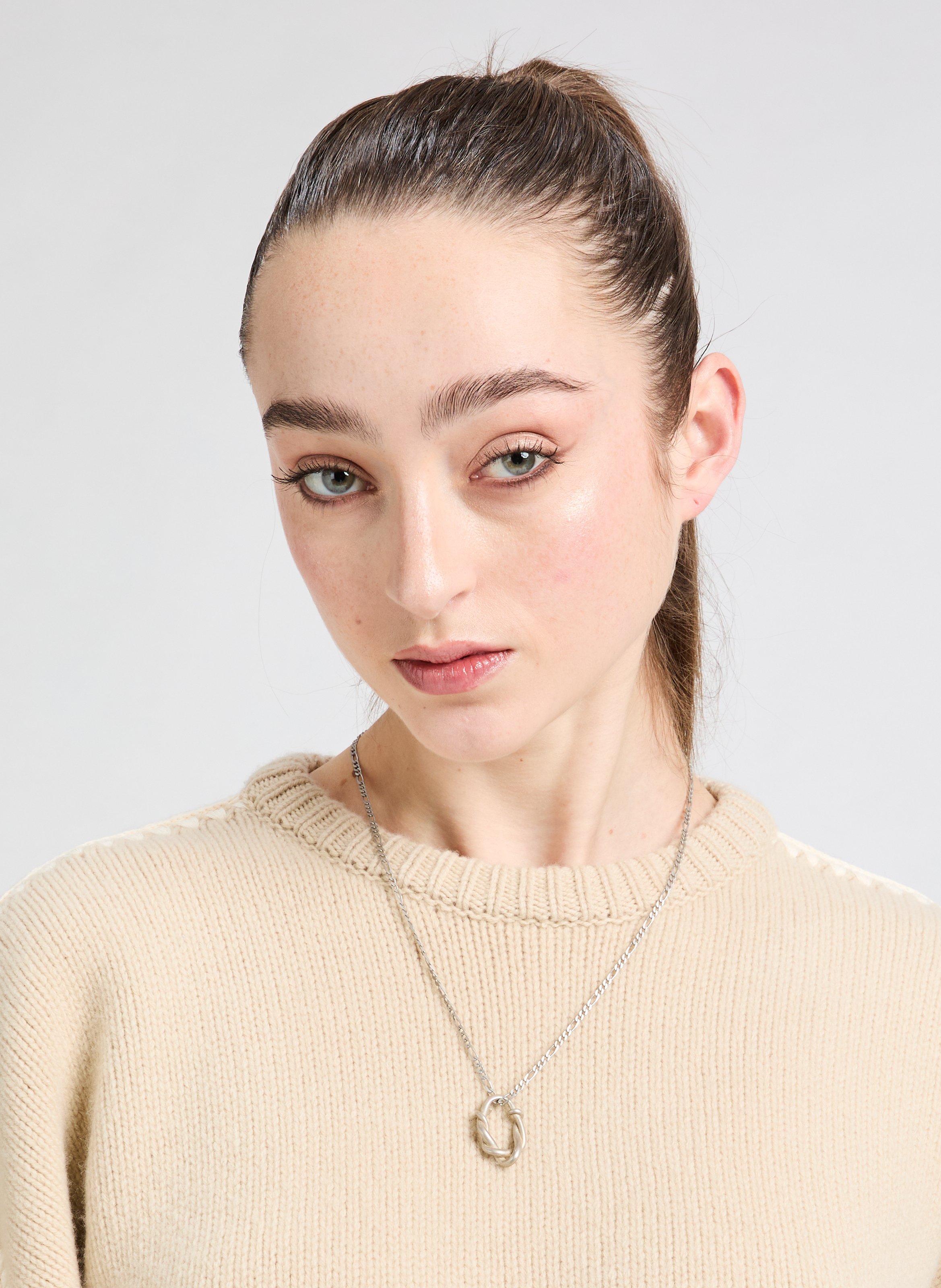 Collier Ulysse Mat  ANNELISE MICHELSON Argent