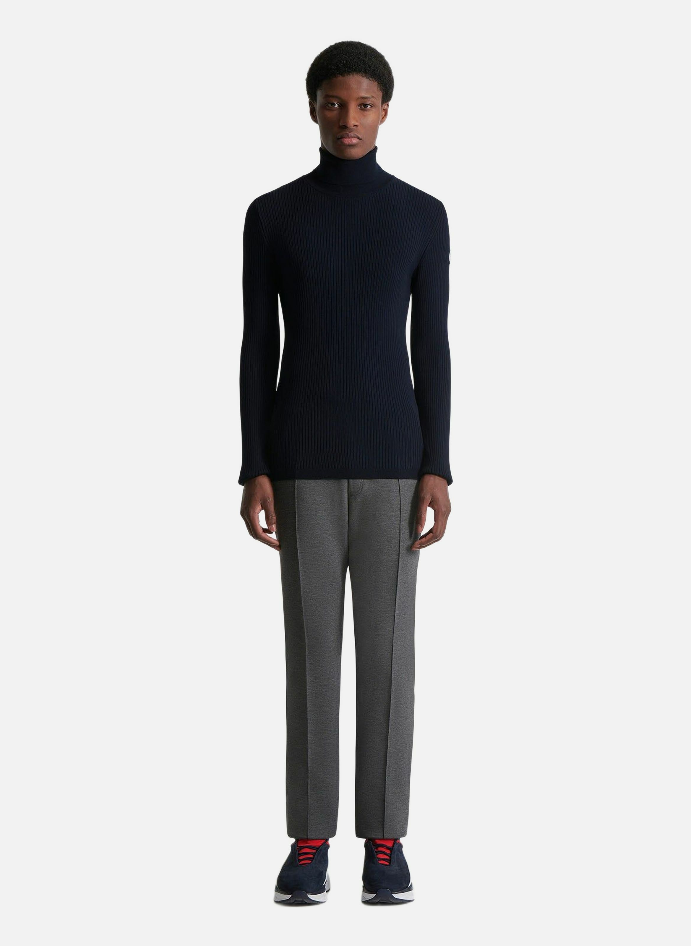 Pull ceillac col roulé coupe ajustée FUSALP Bleu