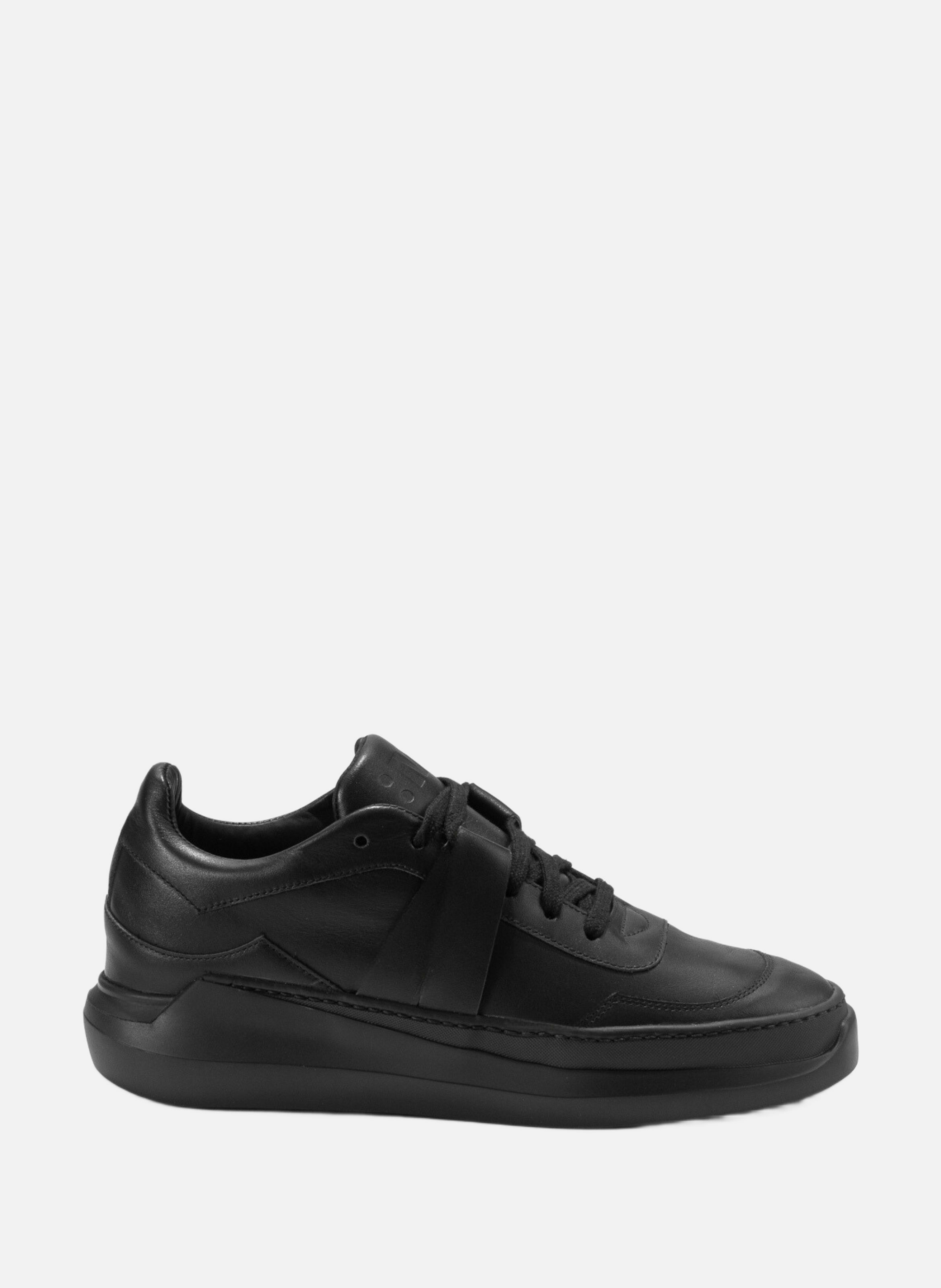 G0 : onyx - sneakers en cuir lisse noir EVI Noir