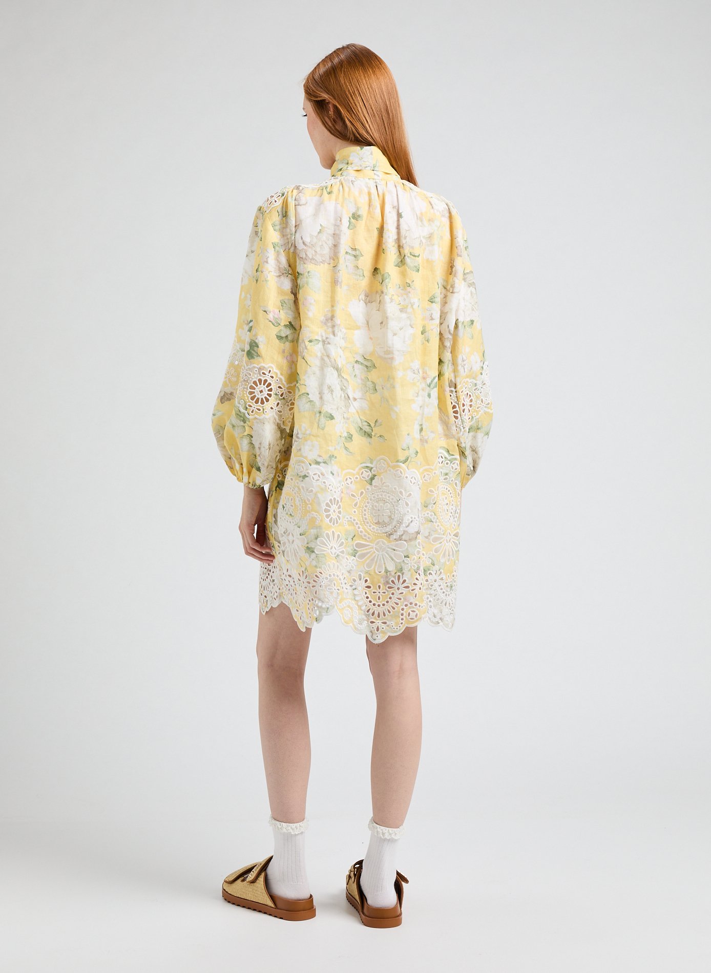 Short dress Acacia in linen ZIMMERMANN Multicolour