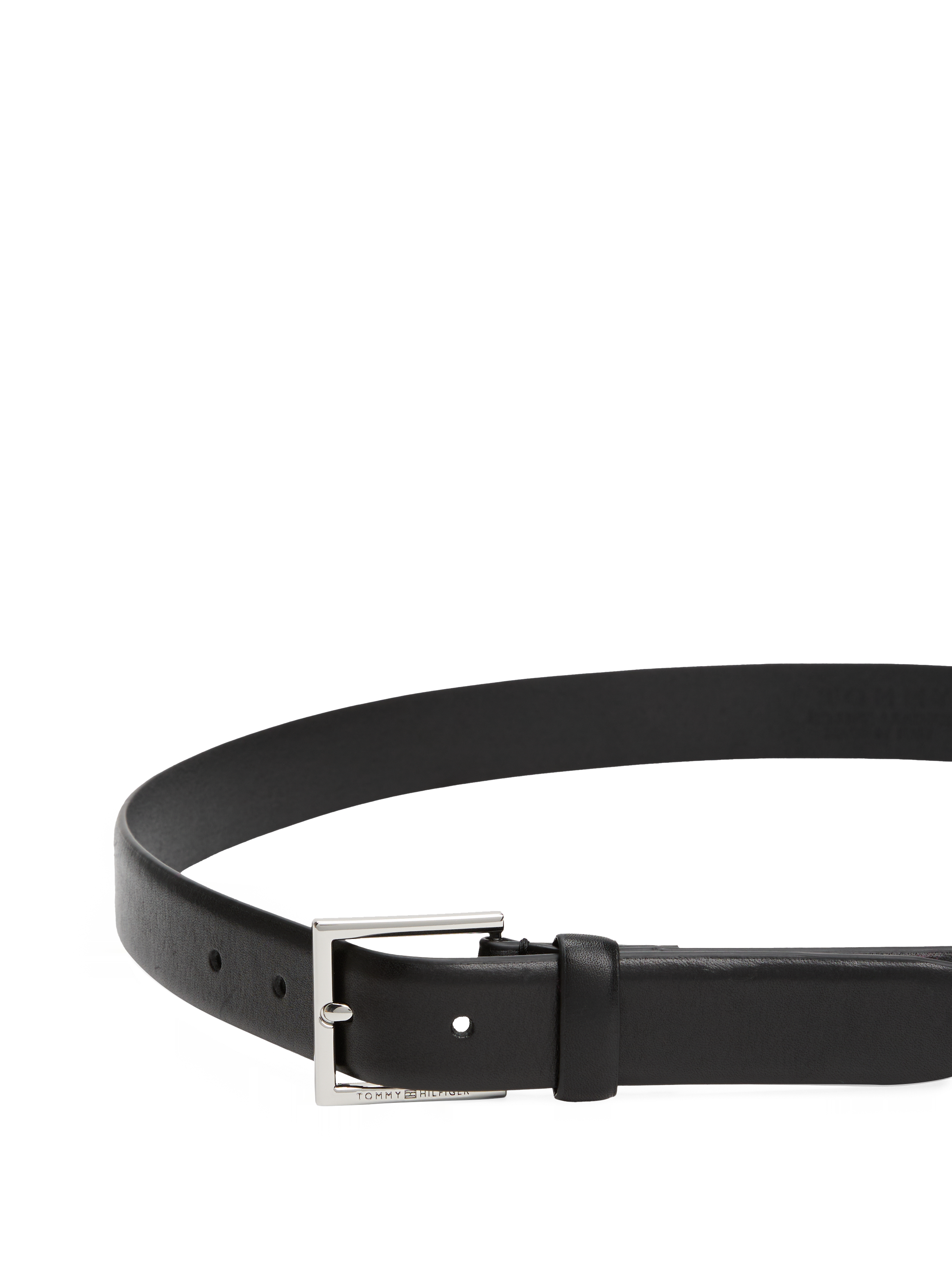 Ceinture à boucle en cuir TOMMY HILFIGER Noir