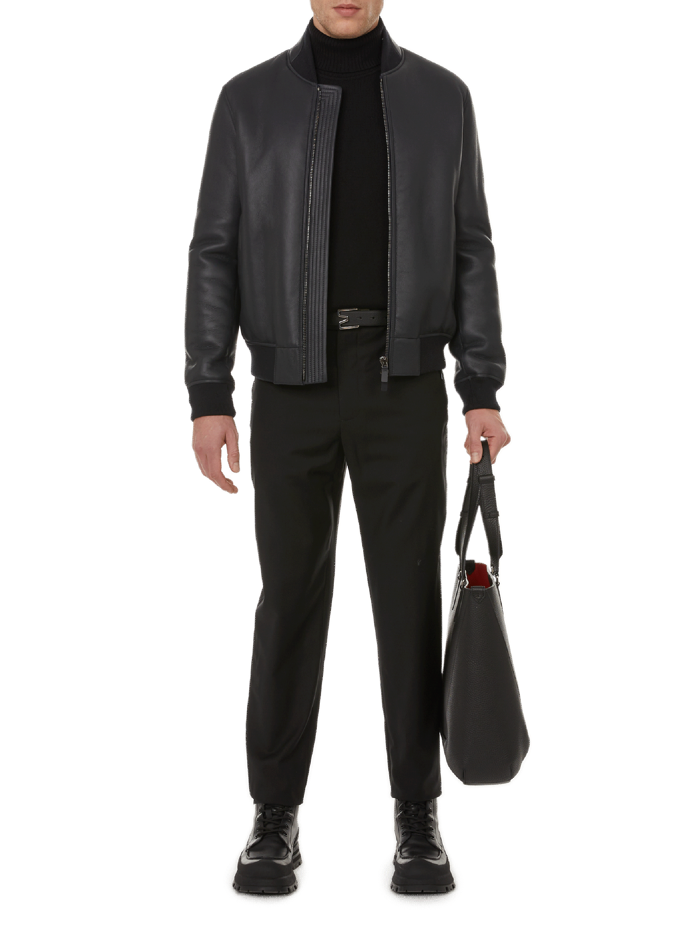 Sac cabas en cuir ALEXANDER MCQUEEN Noir