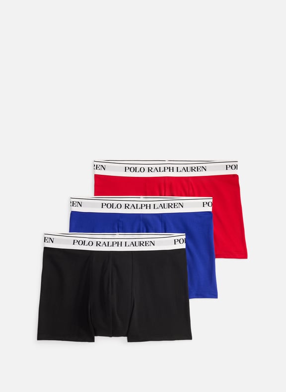 Pack of three cotton boxers Multicolour by POLO RALPH LAUREN POLO RALPH LAUREN Pack of three cotton boxers Multicolour