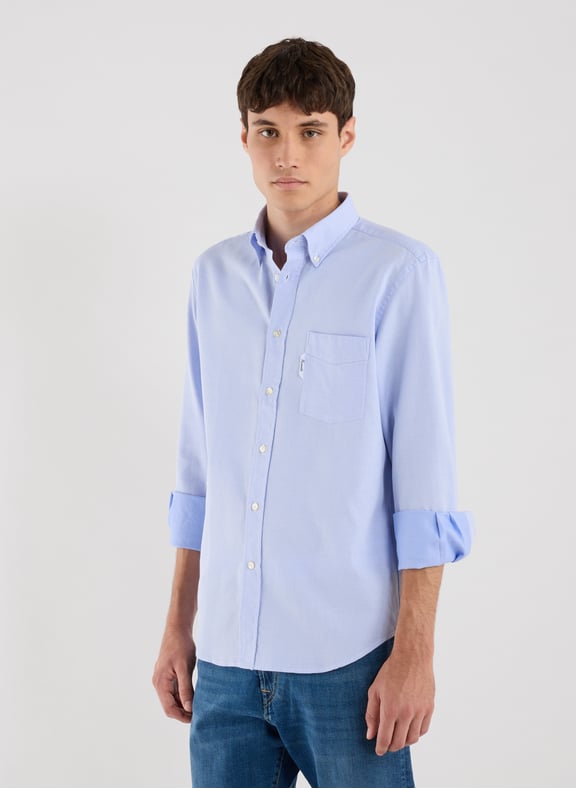 Chemise en coton Bleu by FACONNABLE FACONNABLE Chemise en coton Bleu