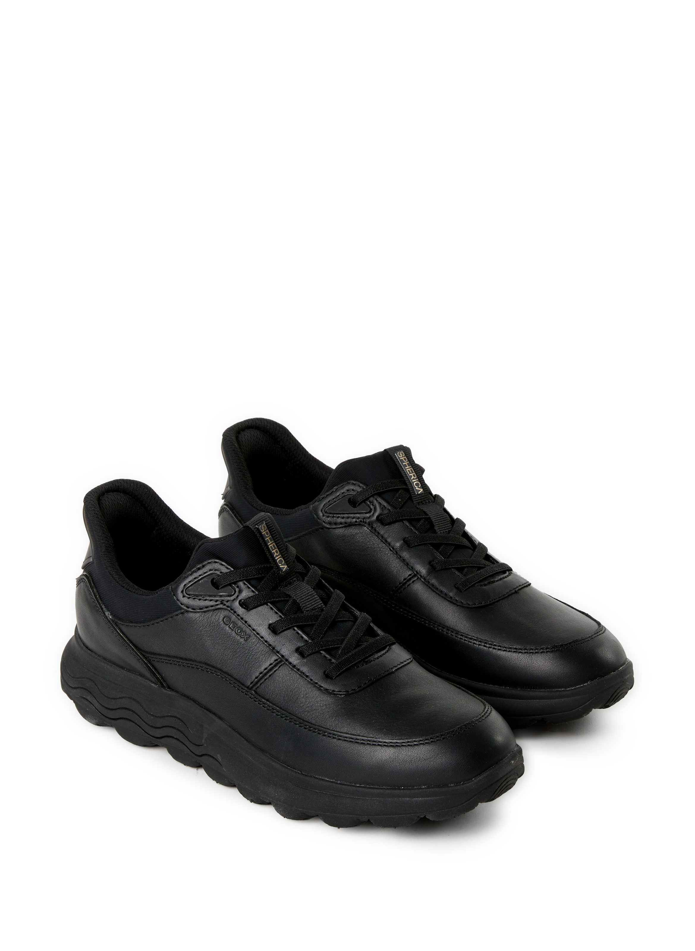 Baskets Spherica en cuir  GEOX Noir