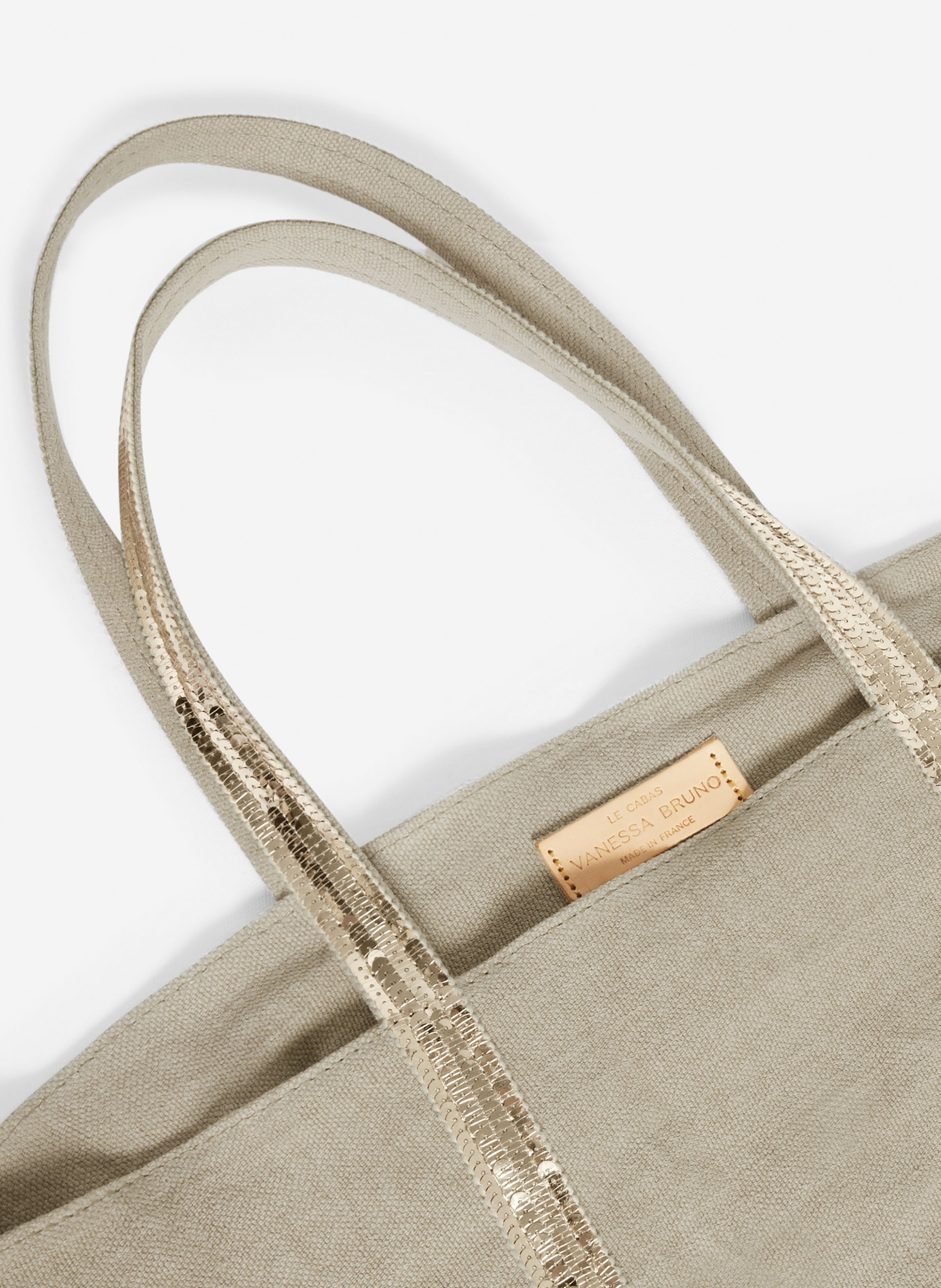 Cabas l zippé en lin VANESSA BRUNO Beige