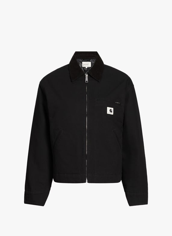 Straight-fit cotton jacket | Black by CARHARTT WIP Straight-fit cotton jacket Black