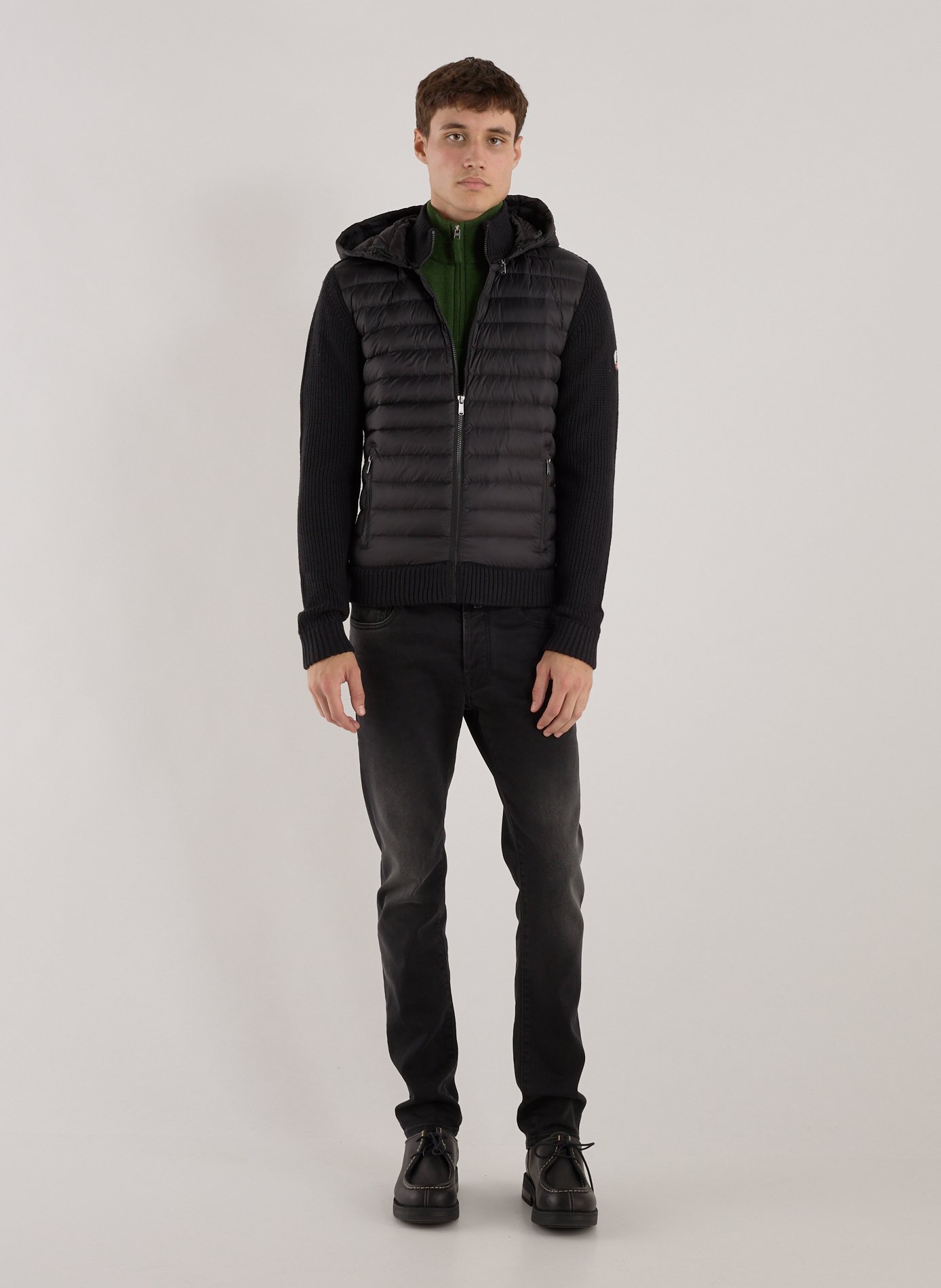 Two-material outdoor jacket JOTT Black