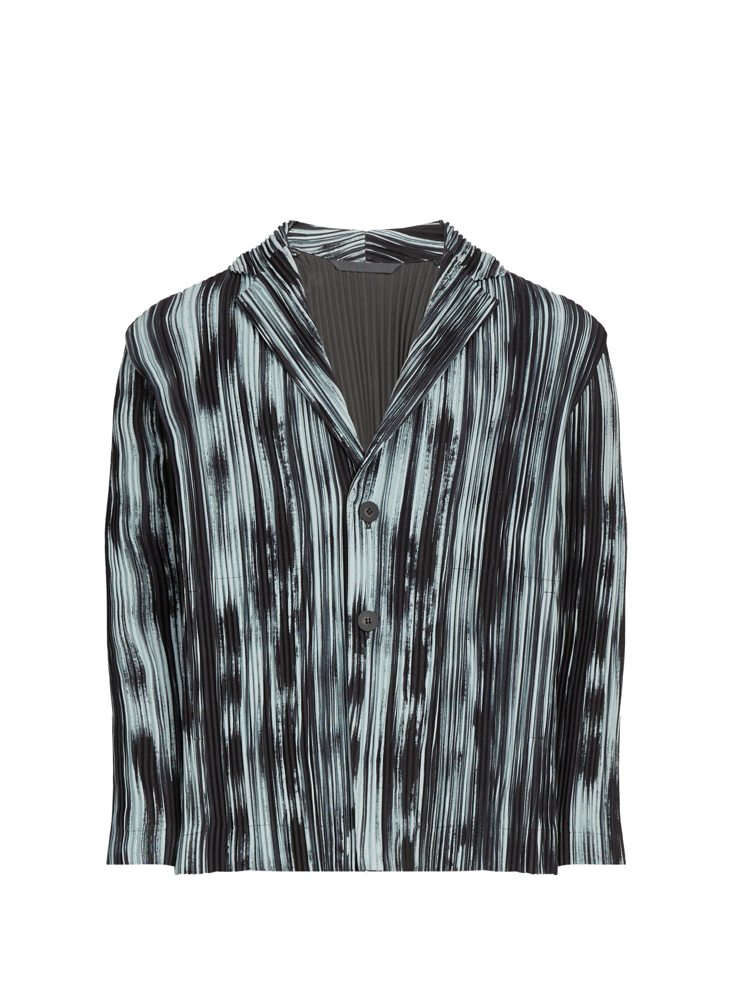 HOMME PLISSE ISSEY MIYAKE Blazer à rayures Noir